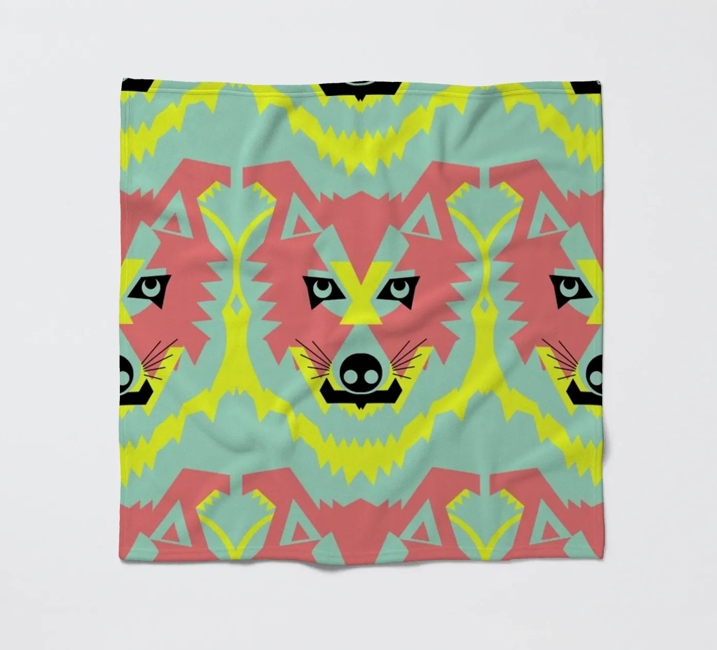 Wolf Pack plaid polaire de Gareth Pollock Design