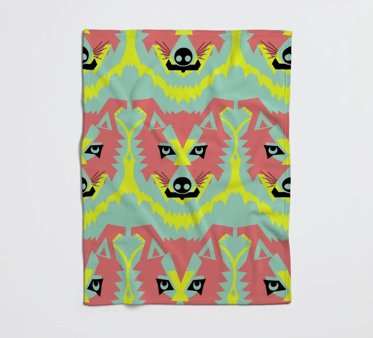 Wolf Pack fleecedeken van Gareth Pollock Design