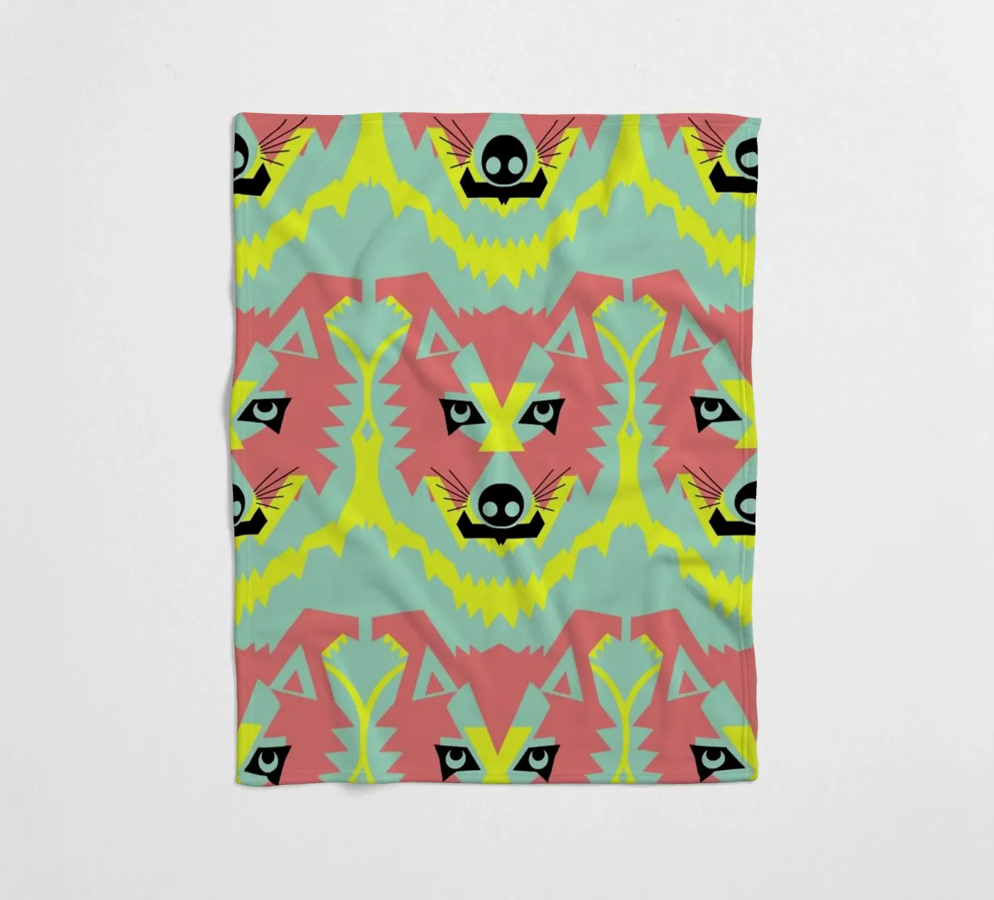 Wolf Pack coperta in pile da Gareth Pollock Design