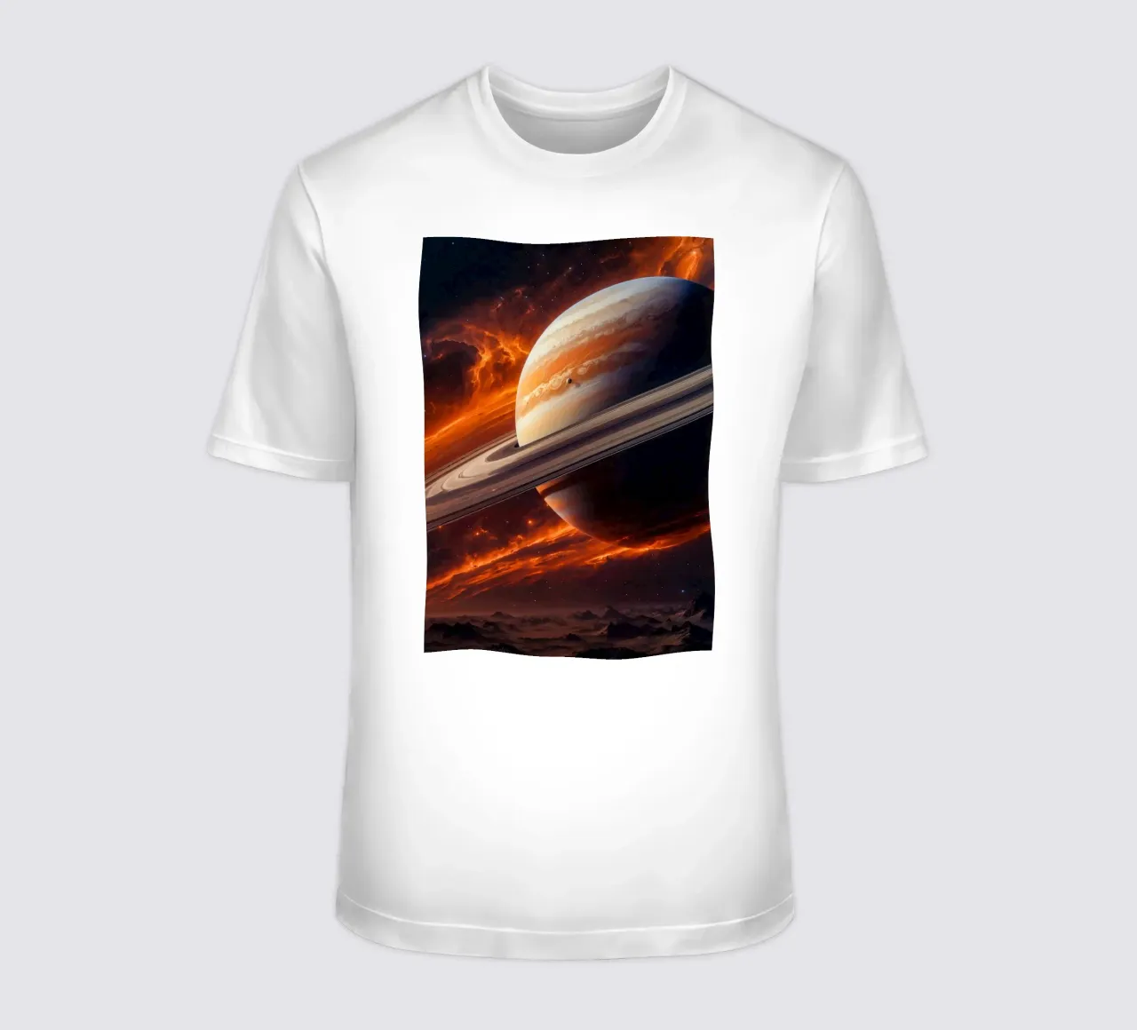 Saturno nello spazio t-shirt da Lootprint