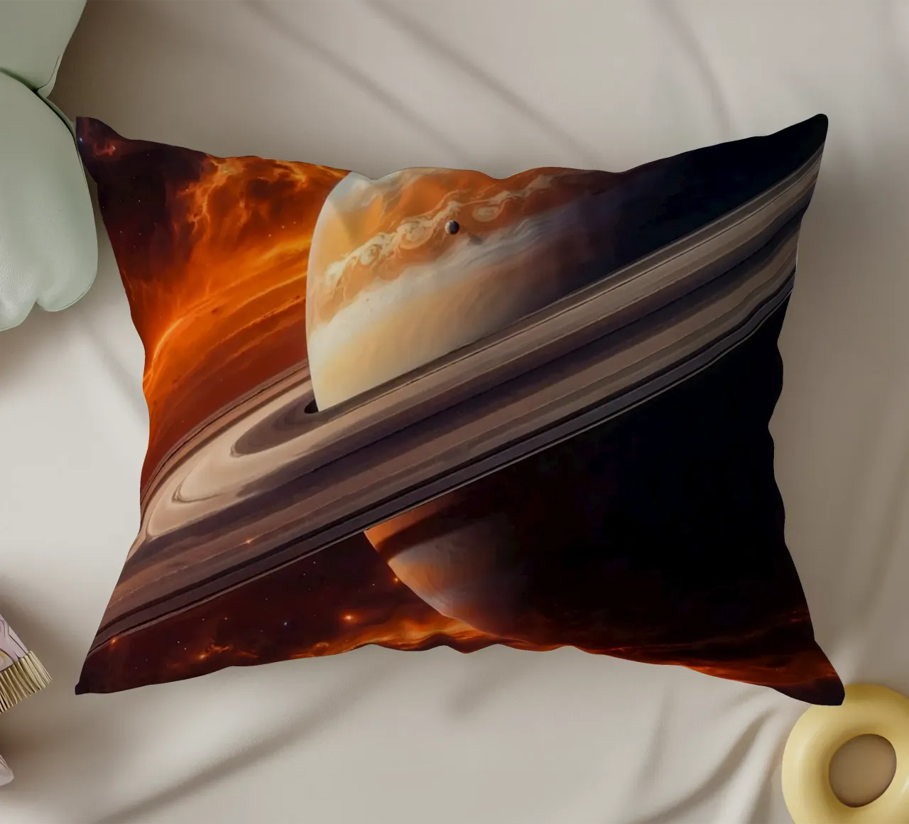 Saturno nello spazio cuscino da Lootprint