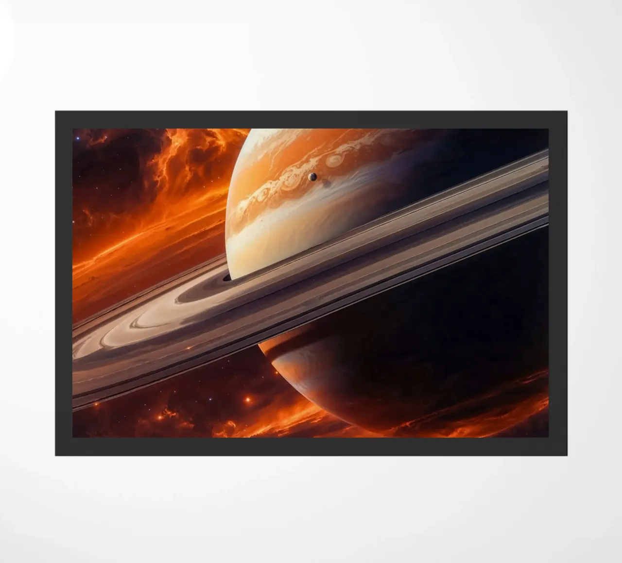 Saturno nello spazio zerbino da Lootprint