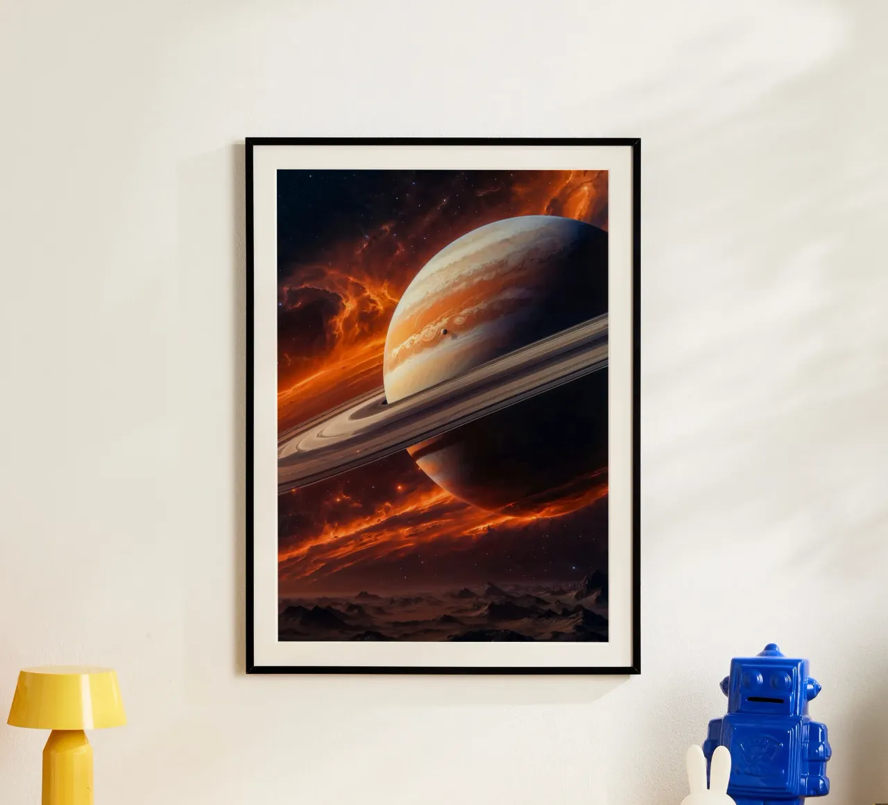 Saturno nello spazio carta hahnemühle da Lootprint