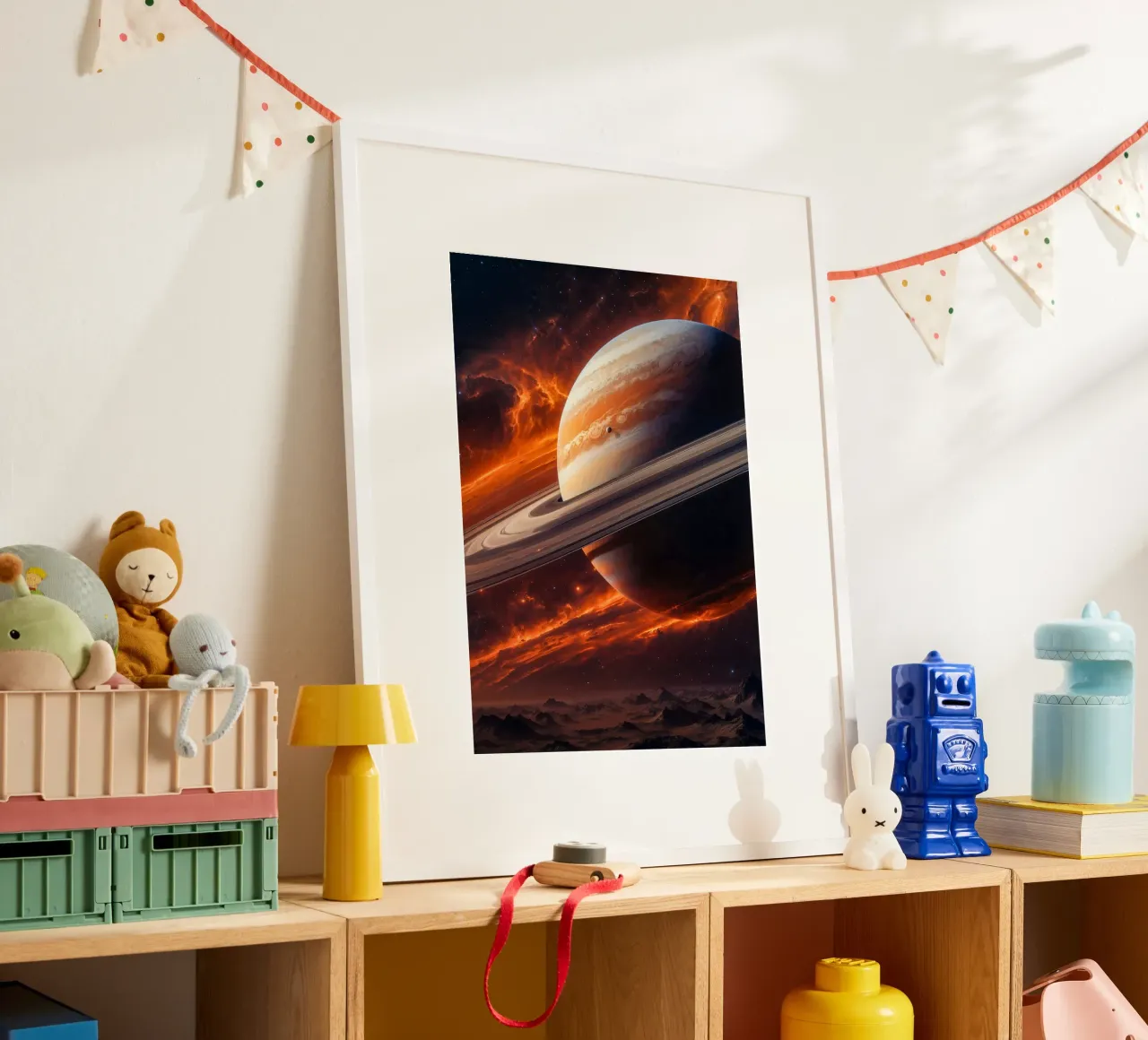 Saturno nello spazio carta hahnemühle da Lootprint