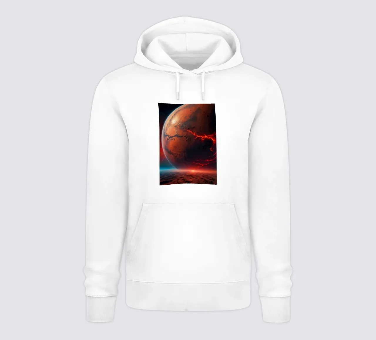 Paesaggio rosso di Marte felpa con cappuccio da Lootprint
