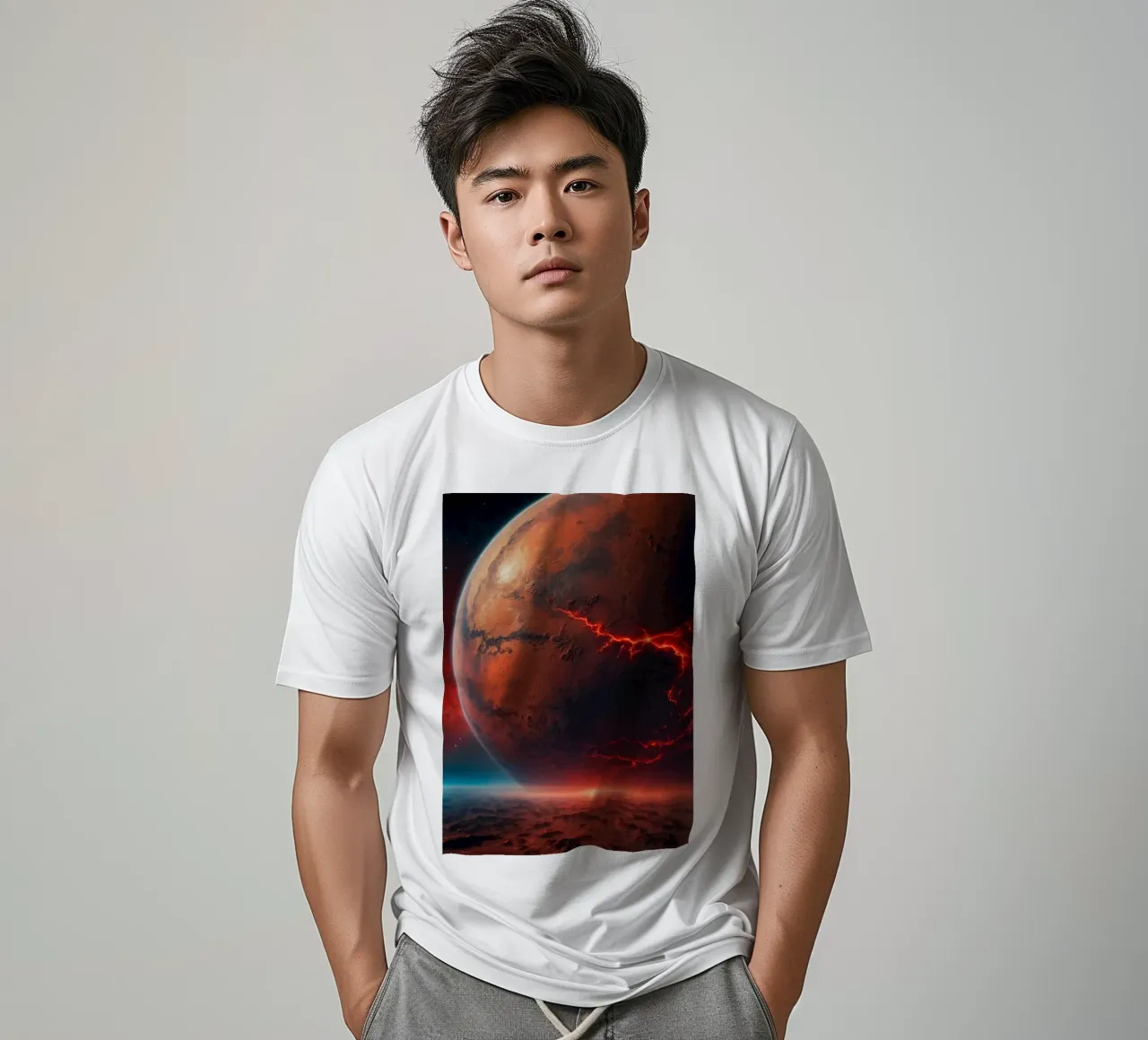 Paesaggio rosso di Marte t-shirt da Lootprint