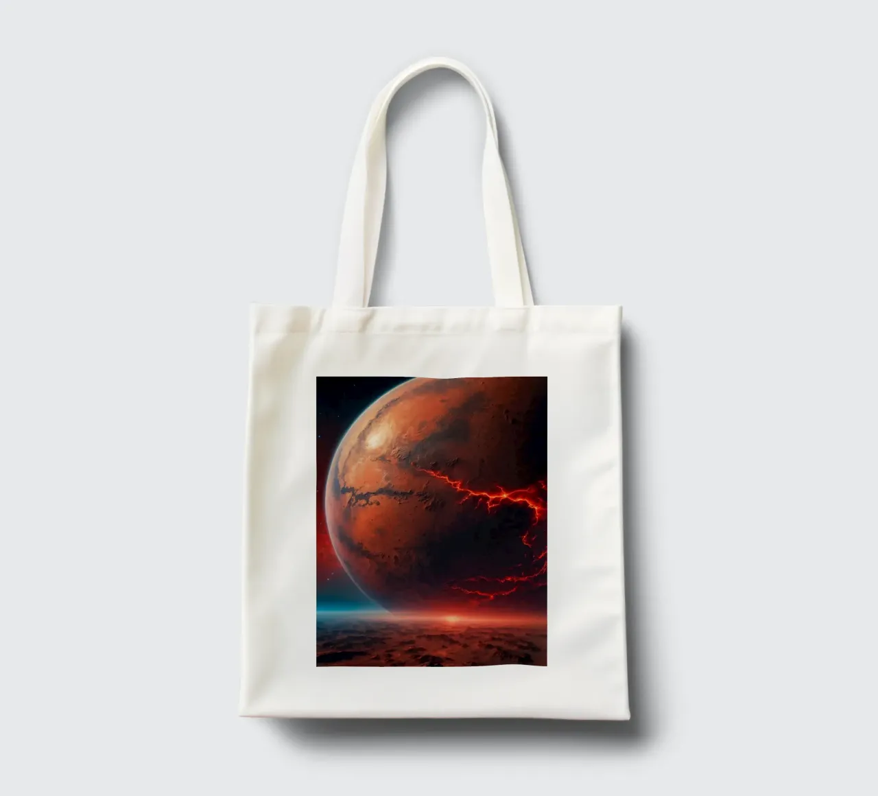 Paesaggio rosso di Marte borsa in juta da Lootprint
