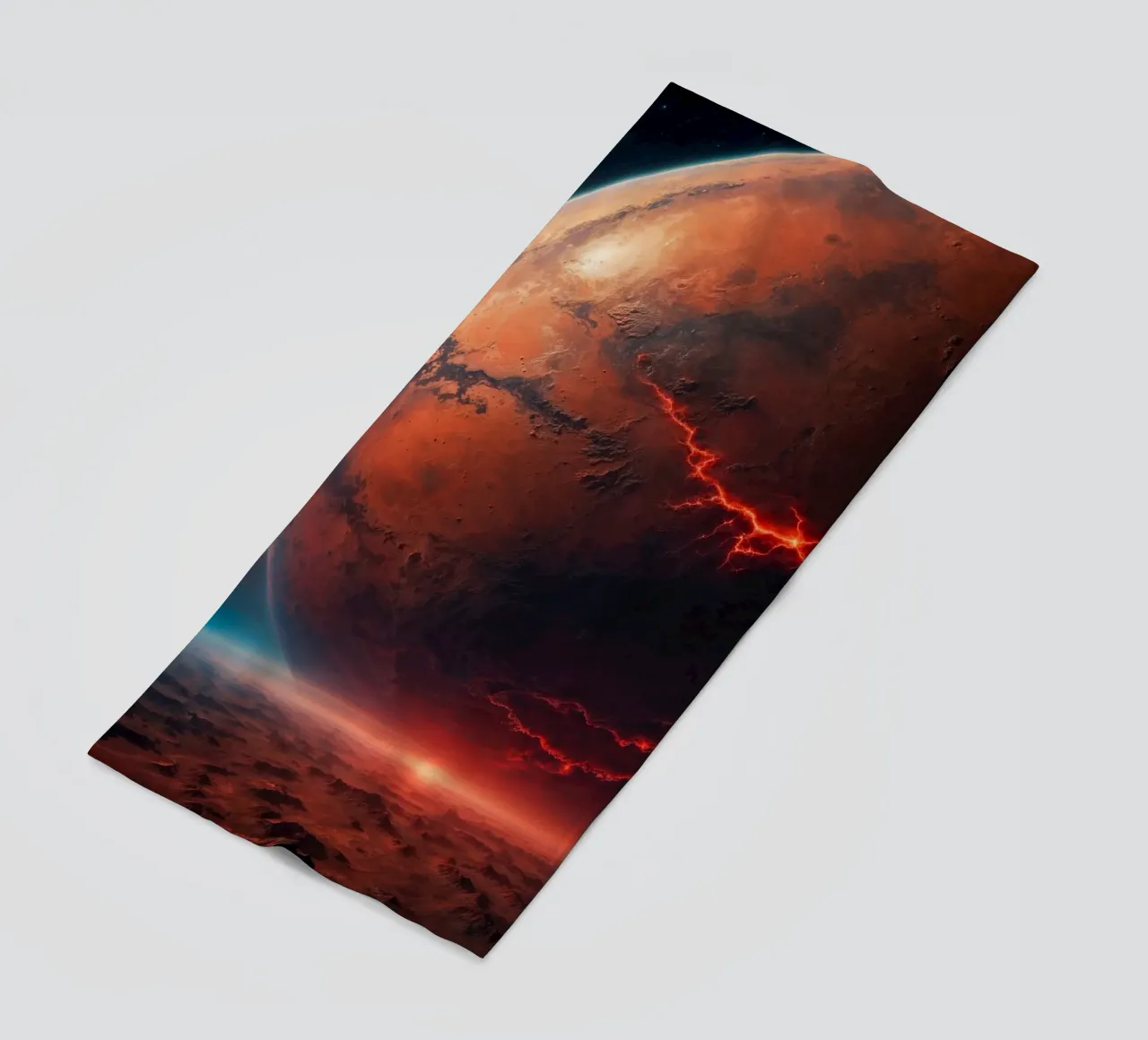 Paesaggio rosso di Marte telo mare da Lootprint