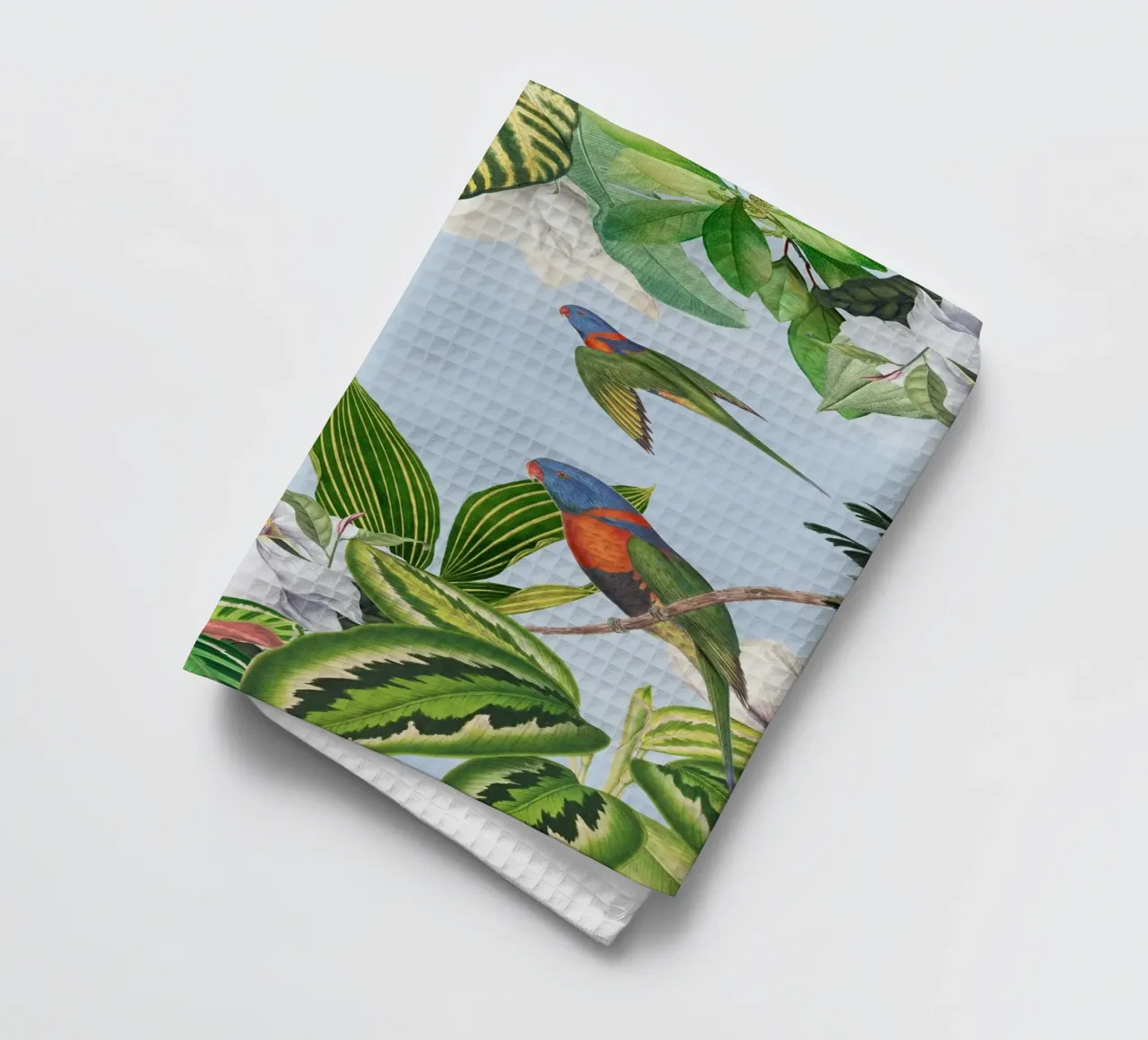 Pappagalli esotici in un'avventura nella giungla tropicale canovaccio da cucina da Vintage World - Uta Naumann