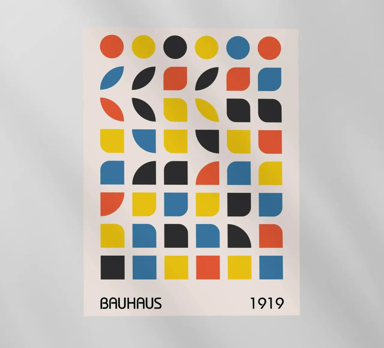 Grafica Bauhaus 1919 - Design geometrico moderno pellicola backlit da Whole©
