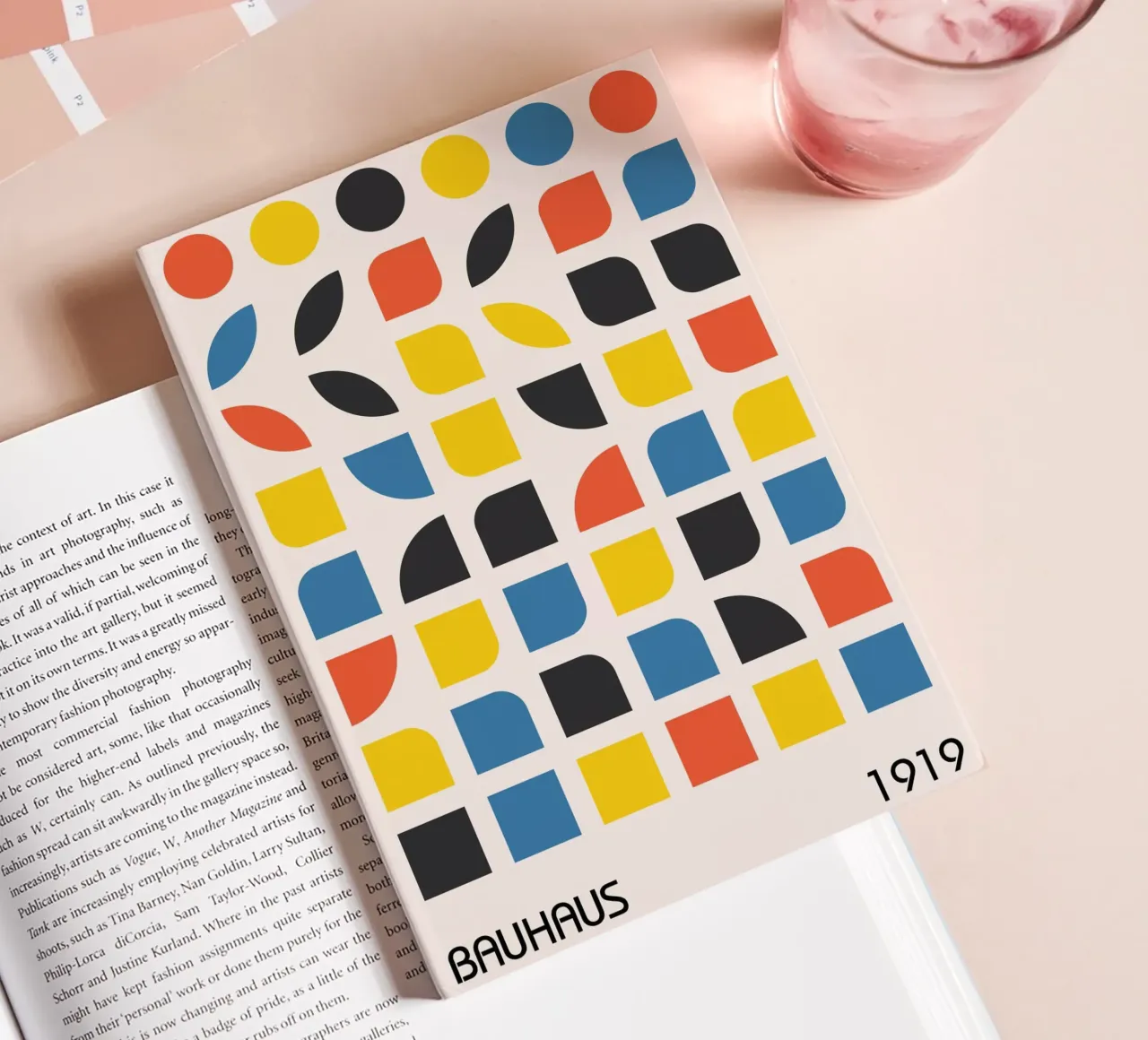 Bauhaus Grafik 1919 - Design géométrique moderne carnet de notes de Whole©