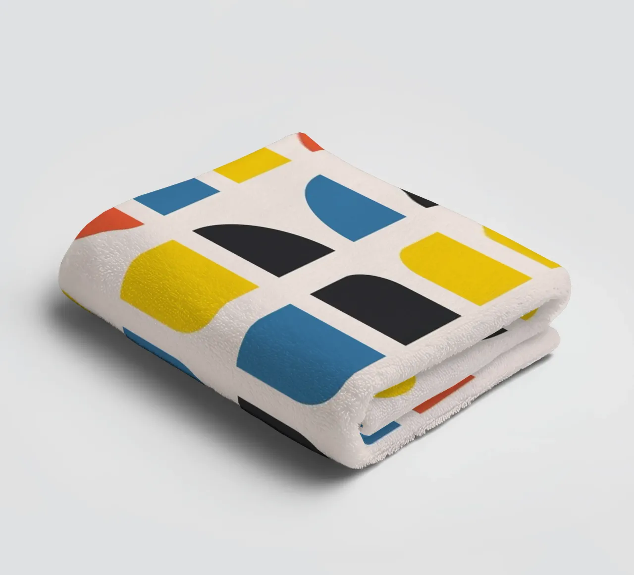 Bauhaus graphics 1919 - Modern geometric design towel by Whole©