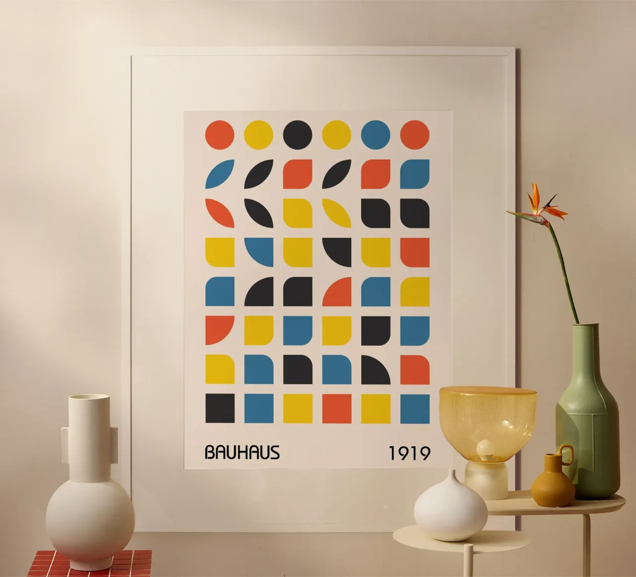 Bauhaus graphics 1919 - Modern geometric design hahnemühle by Whole©