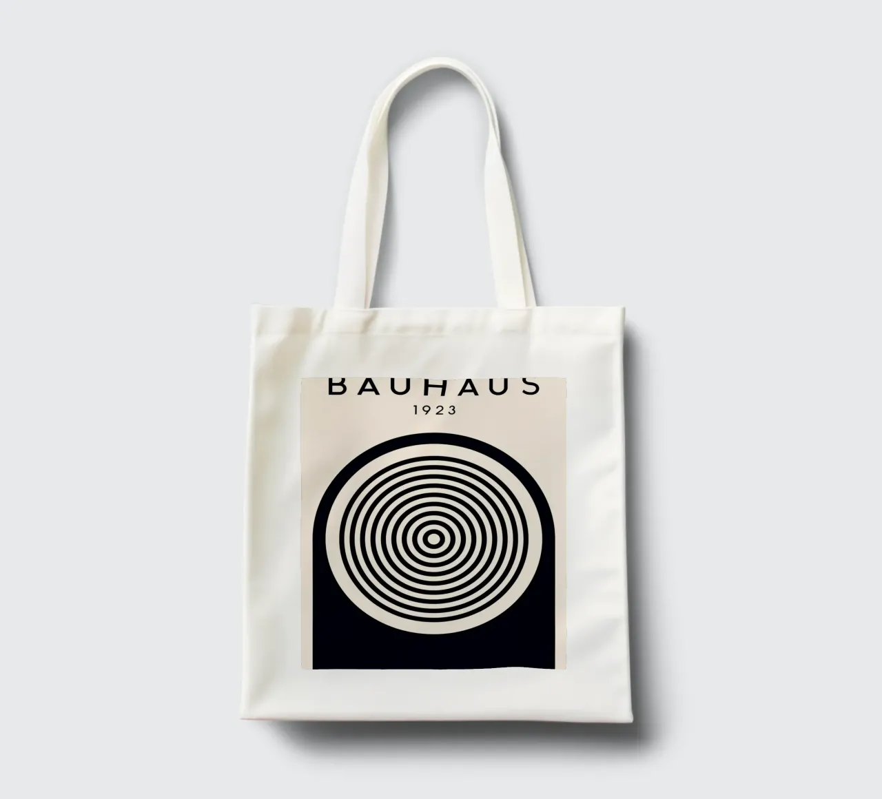 Bauhaus graphics 1923 - Minimalist black and white design tote bag by Whole©
