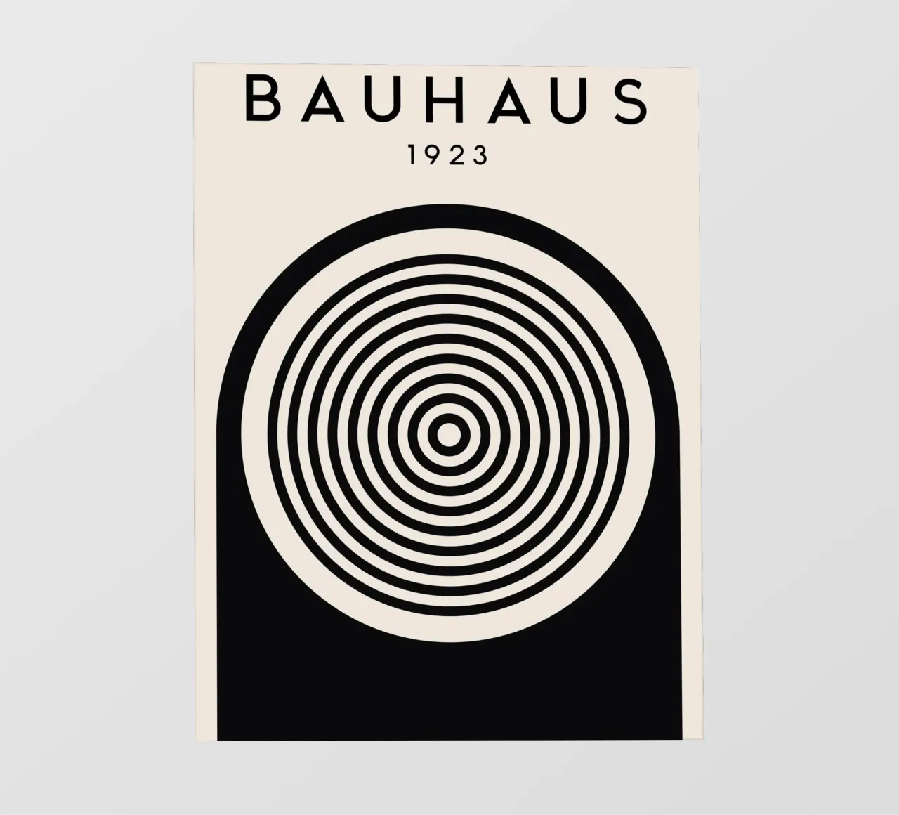 Bauhaus graphics 1923 - Minimalist black and white design photo wallpaper by Whole©