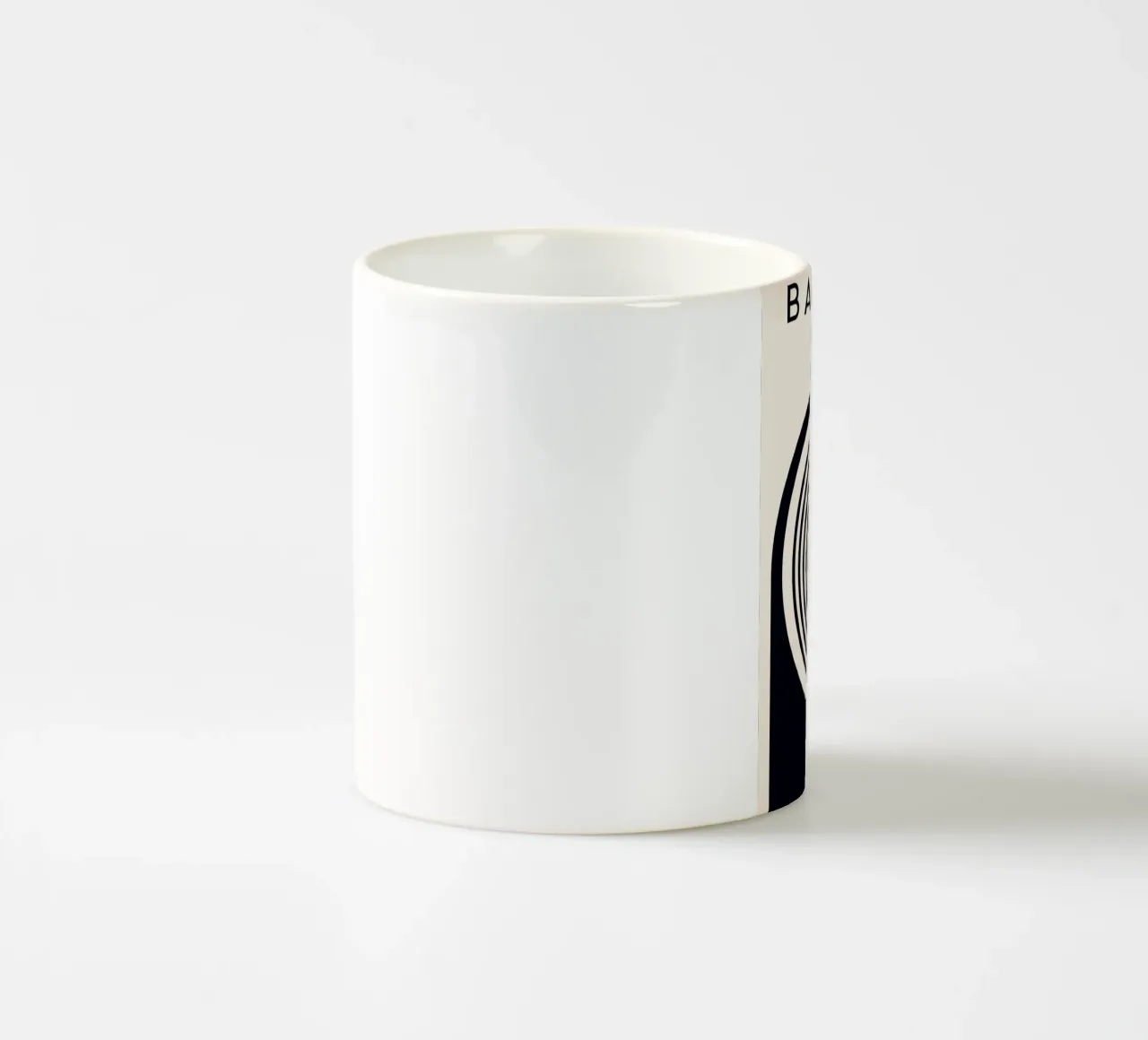 Grafica Bauhaus 1923 - Design minimalista in bianco e nero tazza in ceramica da Whole©