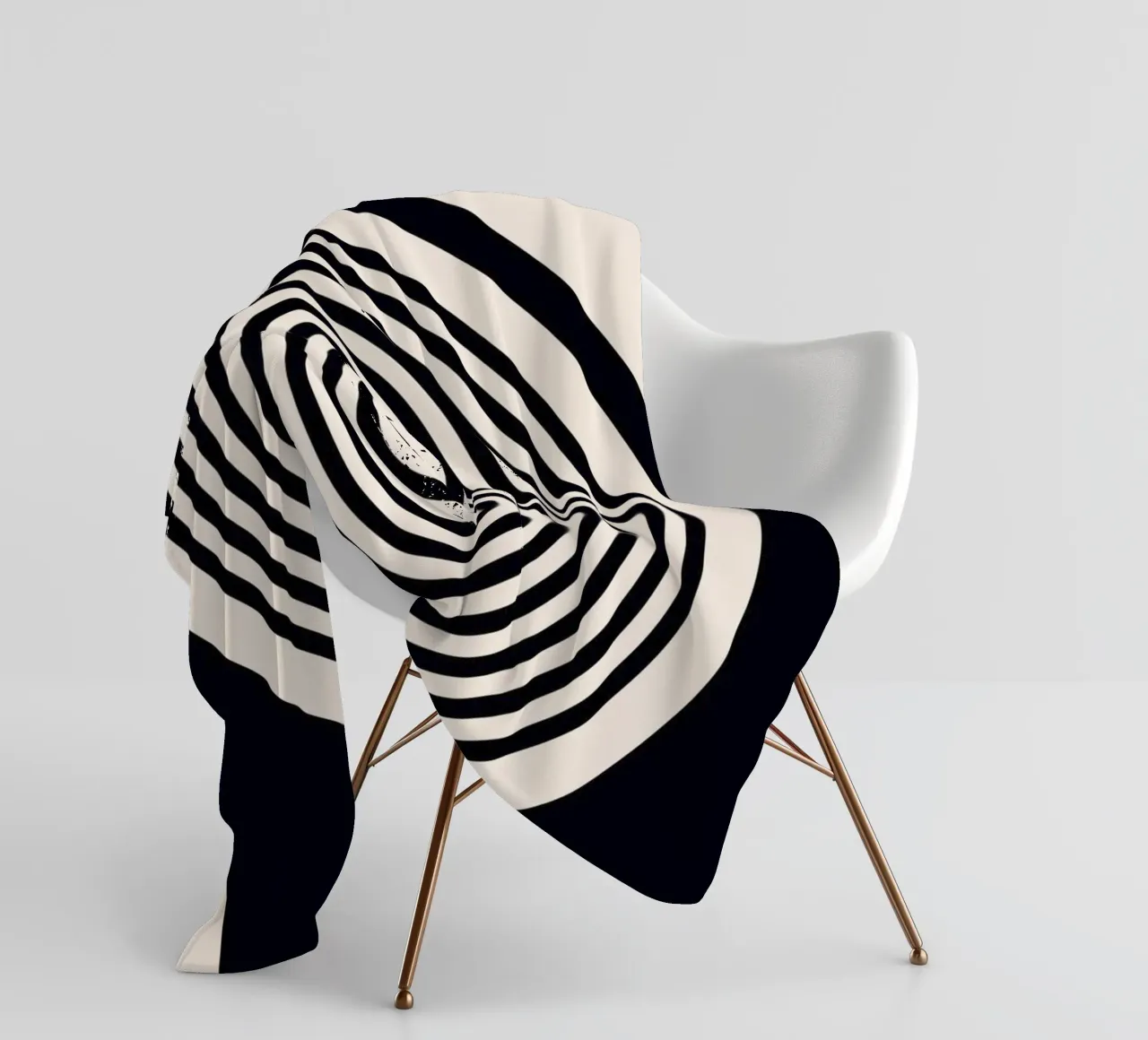 Grafica Bauhaus 1923 - Design minimalista in bianco e nero coperta in pile da Whole©