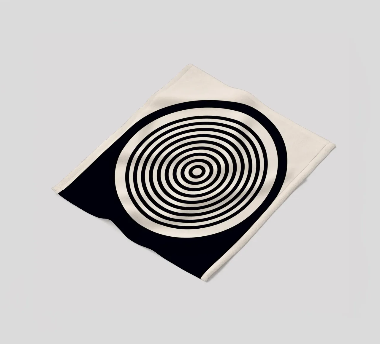 Grafica Bauhaus 1923 - Design minimalista in bianco e nero coperta in pile da Whole©