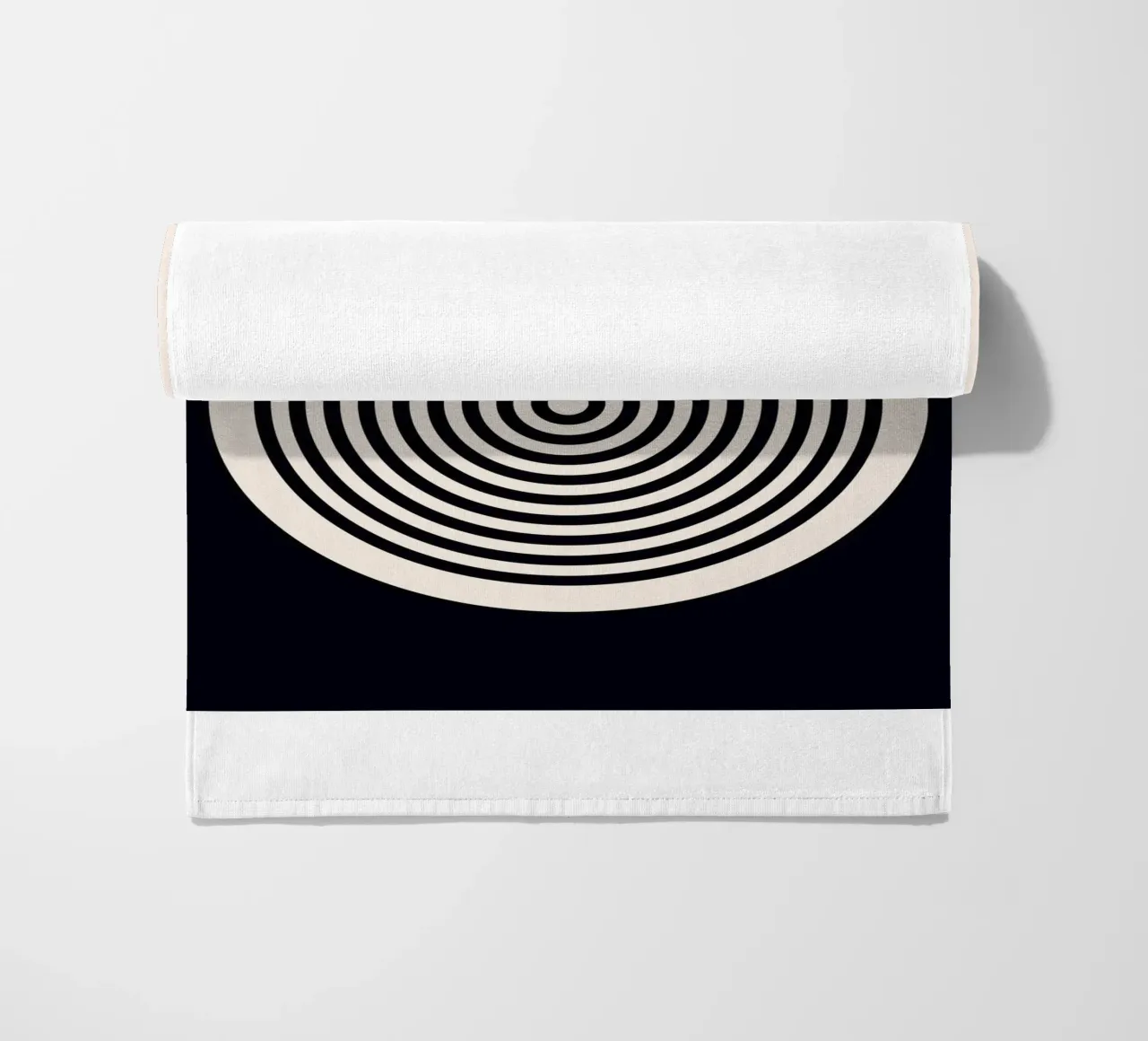 Grafica Bauhaus 1923 - Design minimalista in bianco e nero telo mare da Whole©