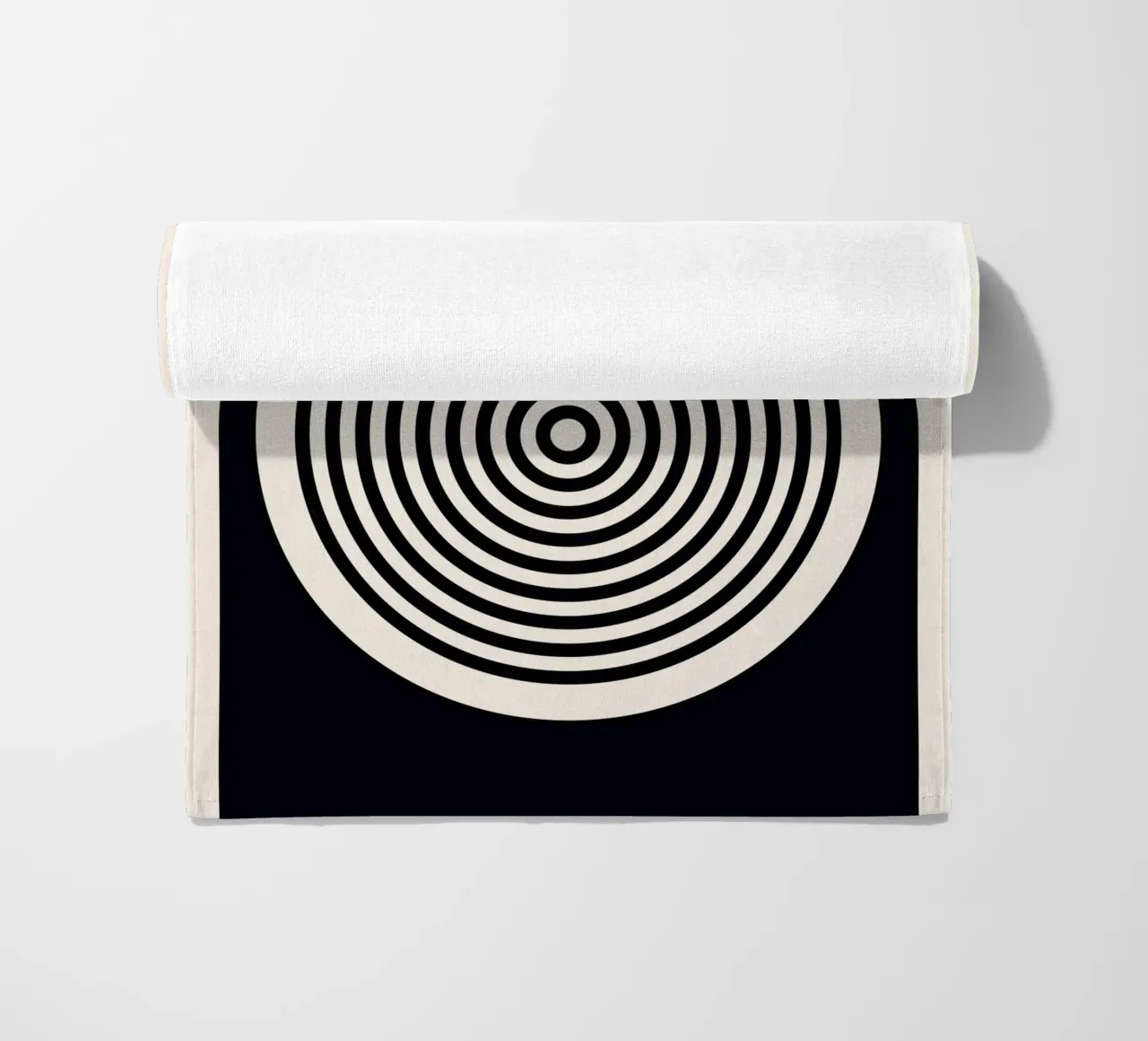 Grafica Bauhaus 1923 - Design minimalista in bianco e nero telo mare da Whole©