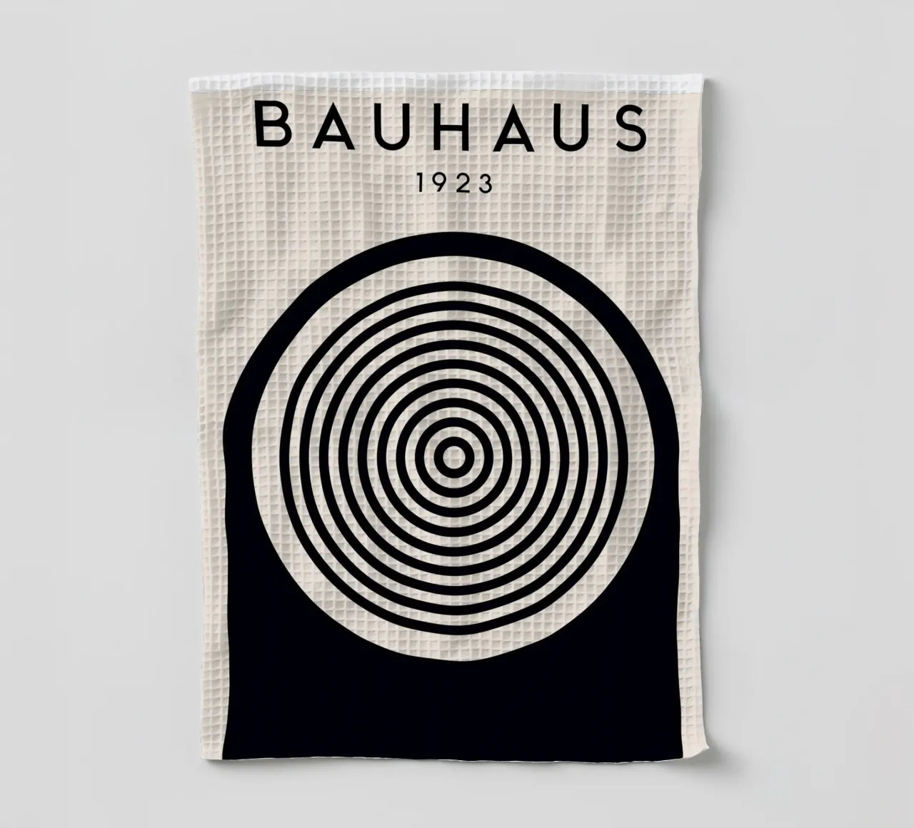Grafica Bauhaus 1923 - Design minimalista in bianco e nero canovaccio da cucina da Whole©