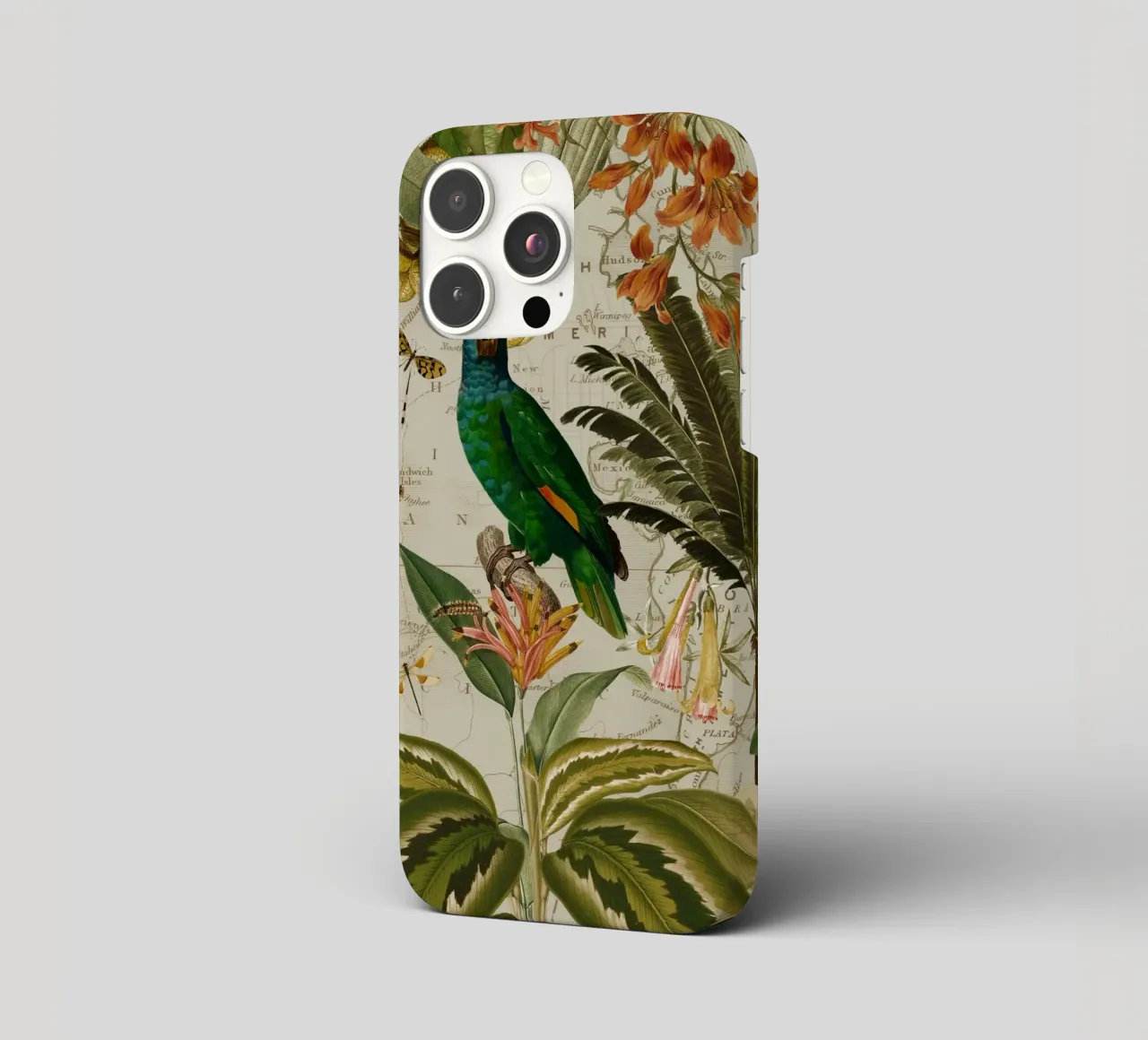 Pappagallo esotico colorato e nostalgico in una giungla tropicale 2 cover iphone da Vintage World - Uta Naumann