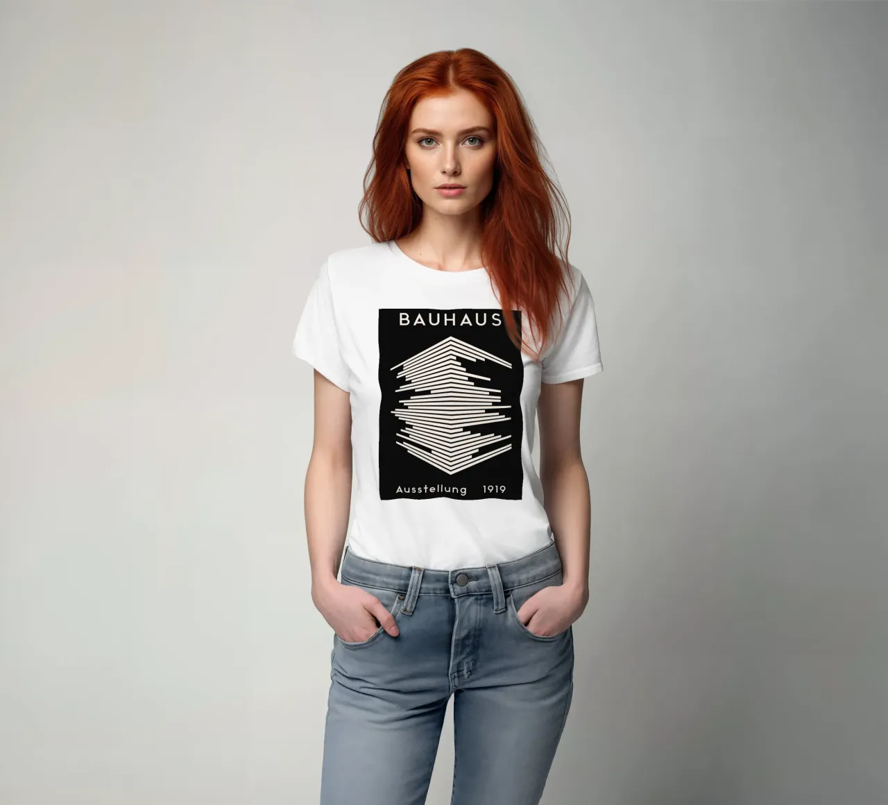 Mostra Bauhaus 1919 - Design a linee geometriche t-shirt da Whole©