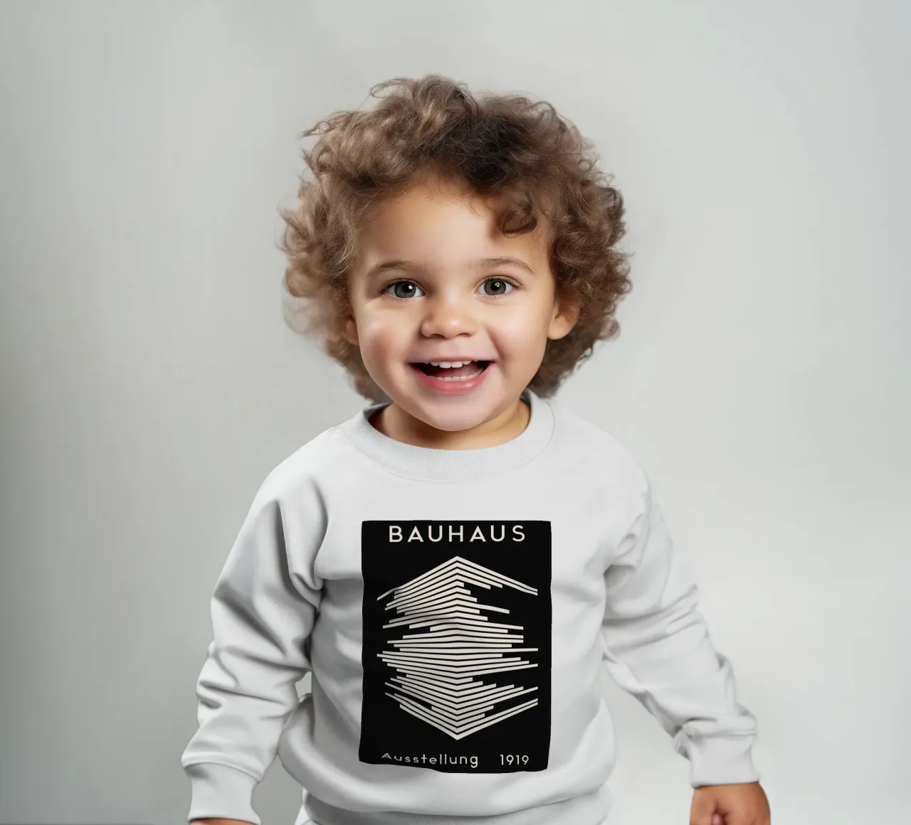 Mostra Bauhaus 1919 - Design a linee geometriche felpa neonato da Whole©