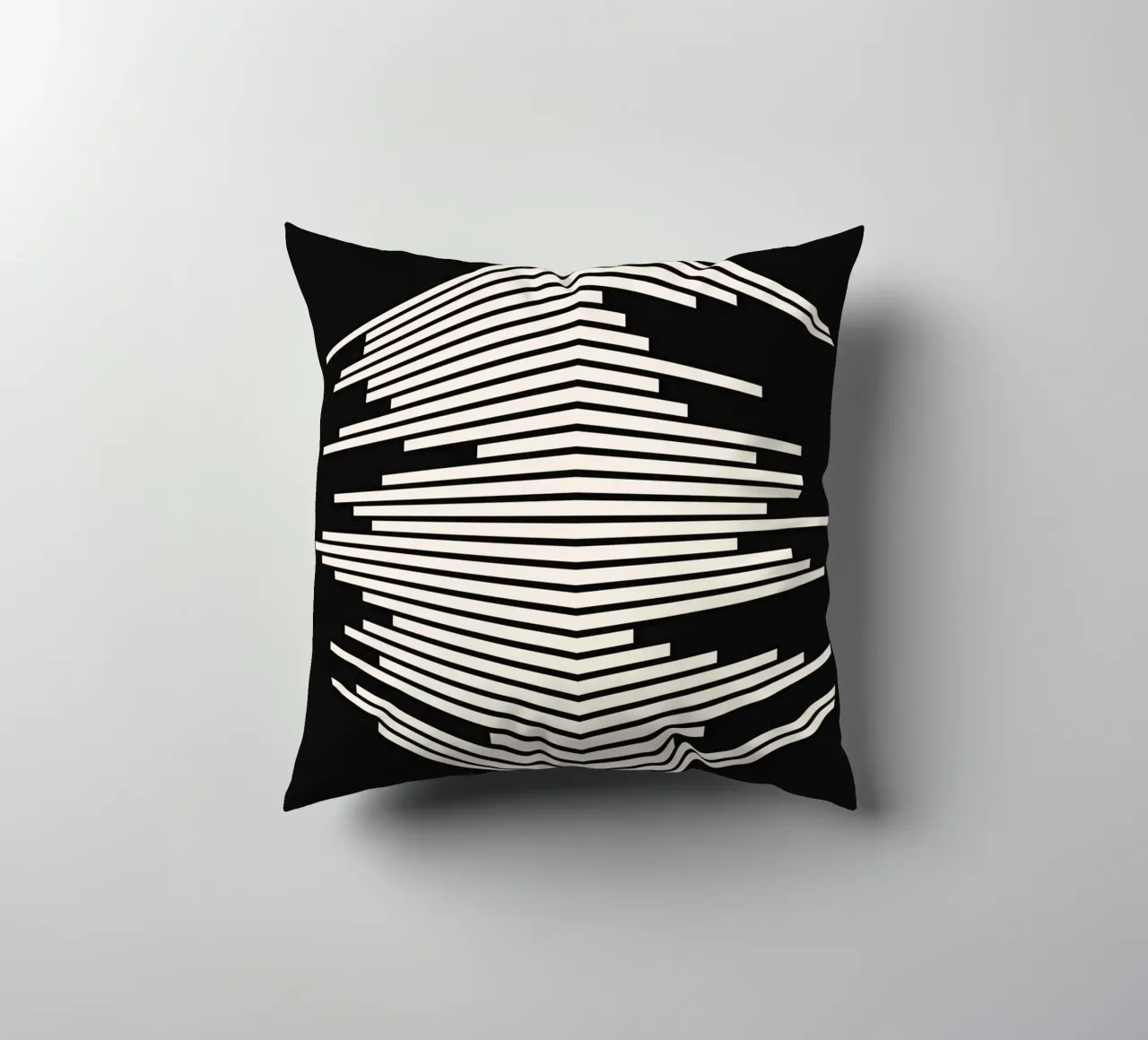 Bauhaus Ausstellung 1919 – Geometrisches Linien-Design Kissen von Whole©