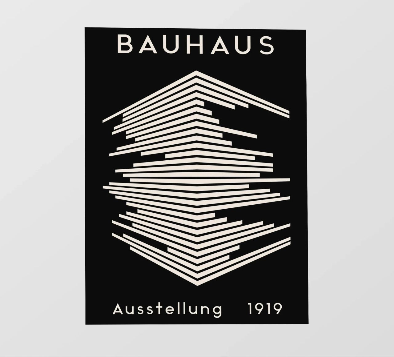 Mostra Bauhaus 1919 - Design a linee geometriche pellicola backlit da Whole©
