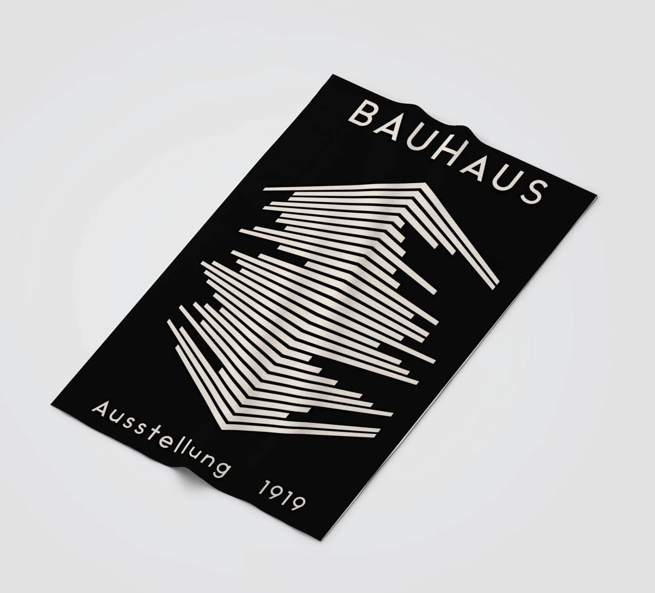 Mostra Bauhaus 1919 - Design a linee geometriche coperta in pile da Whole©
