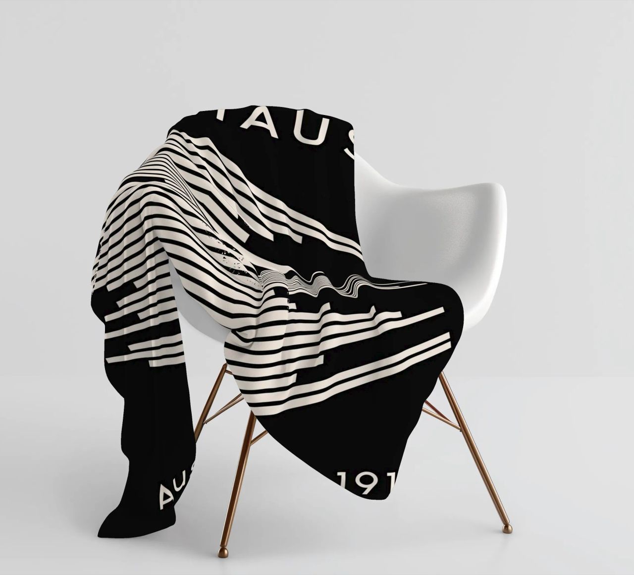 Mostra Bauhaus 1919 - Design a linee geometriche coperta in pile da Whole©
