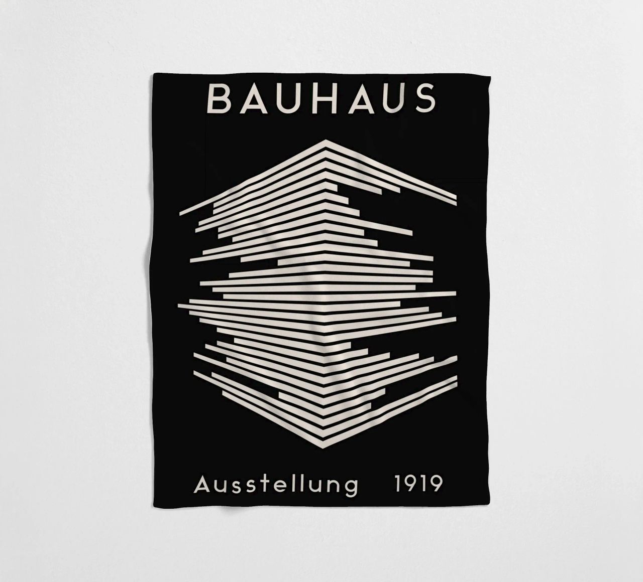 Mostra Bauhaus 1919 - Design a linee geometriche coperta in pile da Whole©