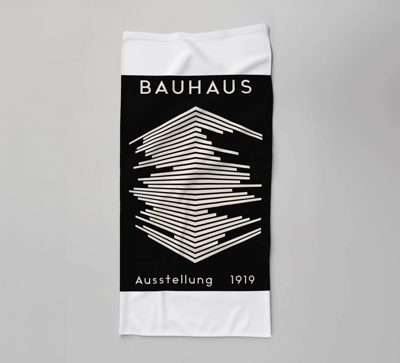 Mostra Bauhaus 1919 - Design a linee geometriche asciugamano da bagno da Whole©