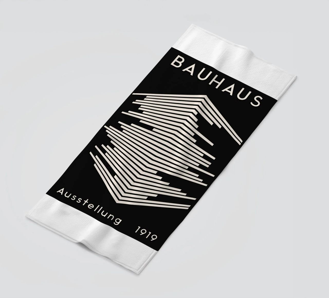 Mostra Bauhaus 1919 - Design a linee geometriche telo mare da Whole©