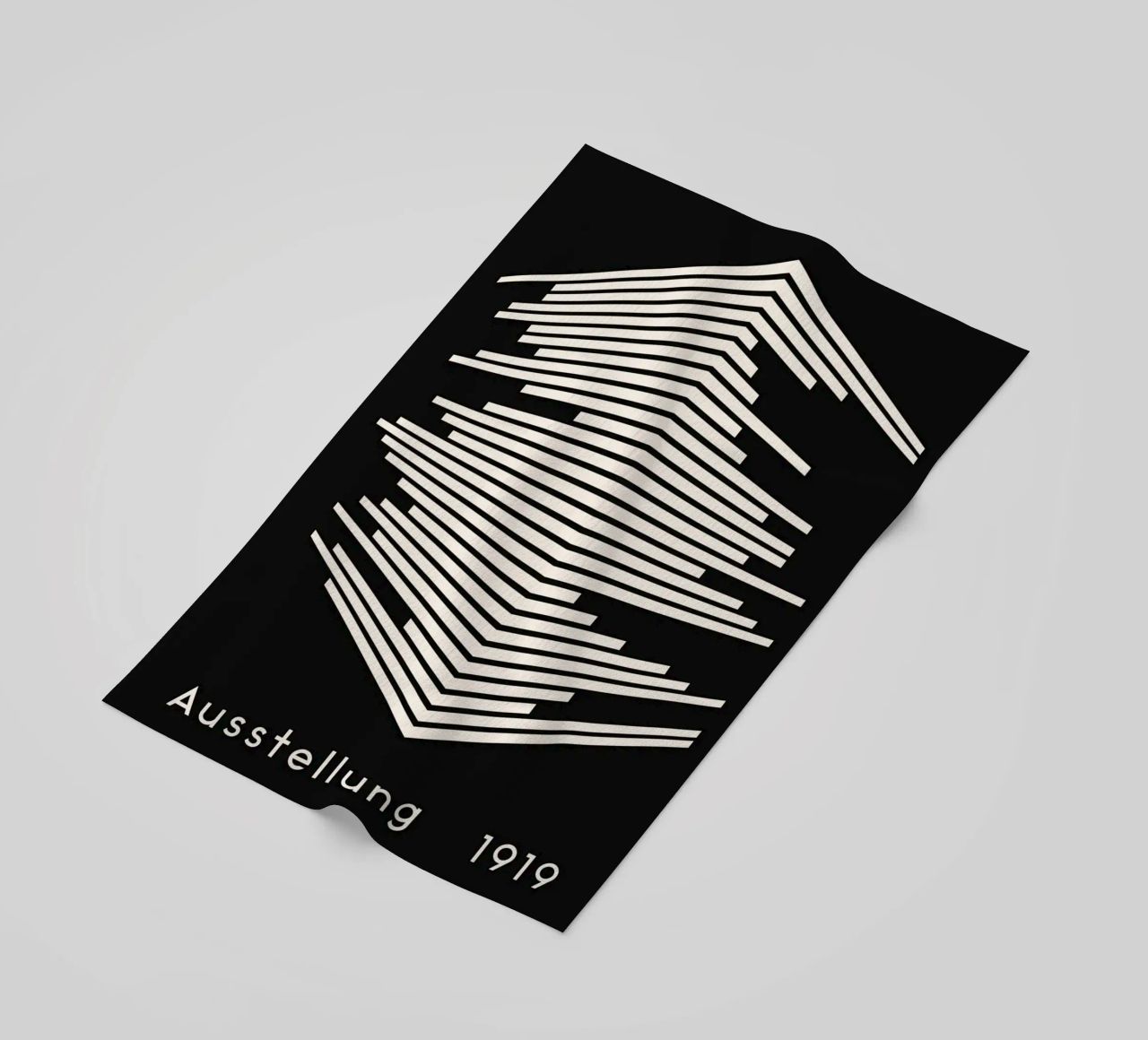 Mostra Bauhaus 1919 - Design a linee geometriche telo mare da Whole©