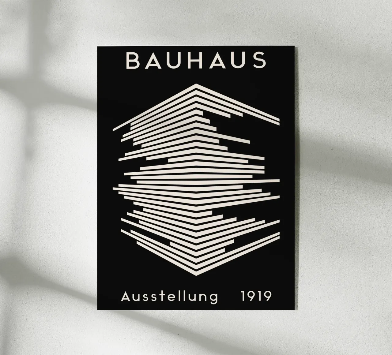 Exposición de la Bauhaus de 1919 - Diseño de líneas geométricas metacrilato de Whole©