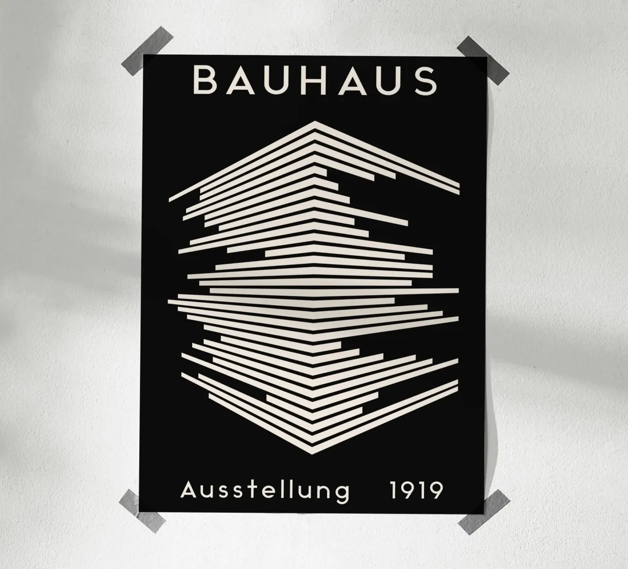 Mostra Bauhaus 1919 - Design a linee geometriche poster da Whole©