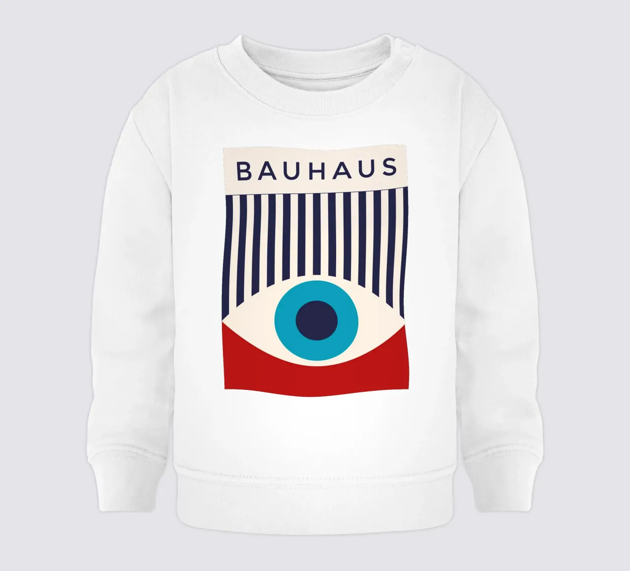 Bauhaus 1919 - Design astratto degli occhi, grafica moderna felpa neonato da Whole©