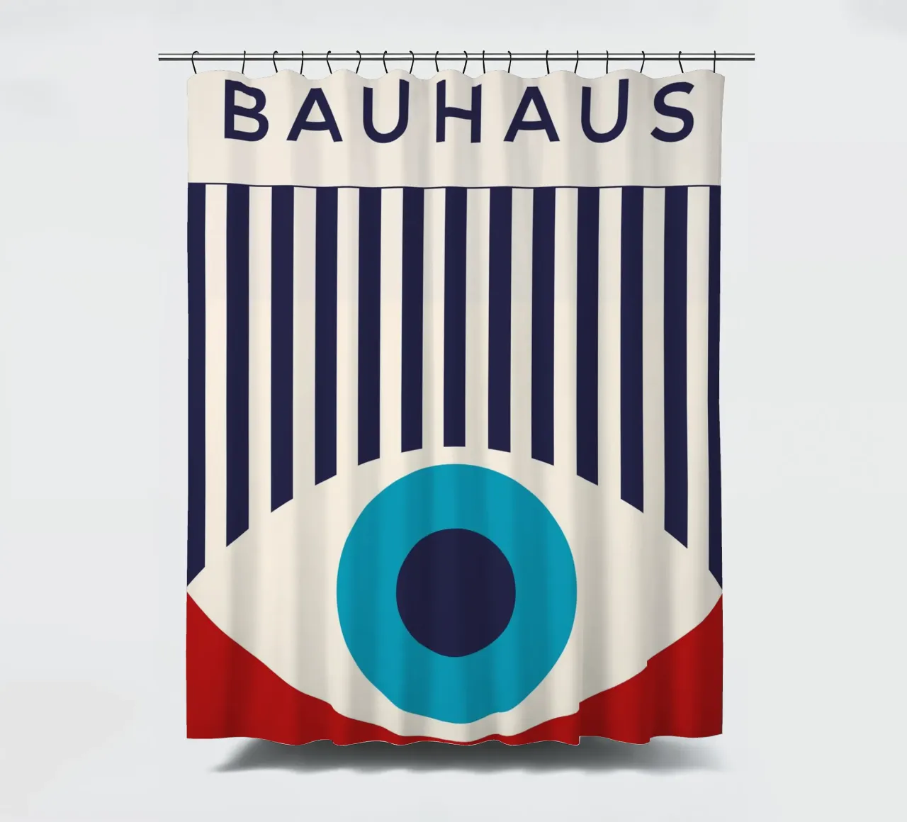 Bauhaus 1919 - Abstract oogontwerp, moderne afbeeldingen douchegordijn van Whole©