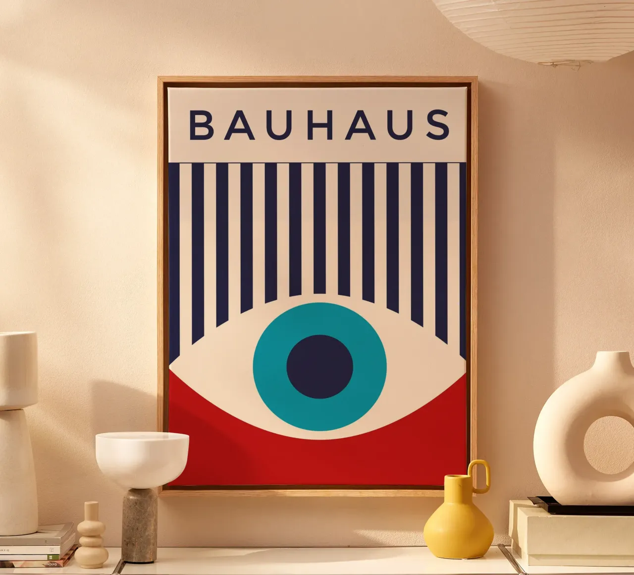 Bauhaus 1919 - Abstract eye design, modern graphics canvas by Whole©