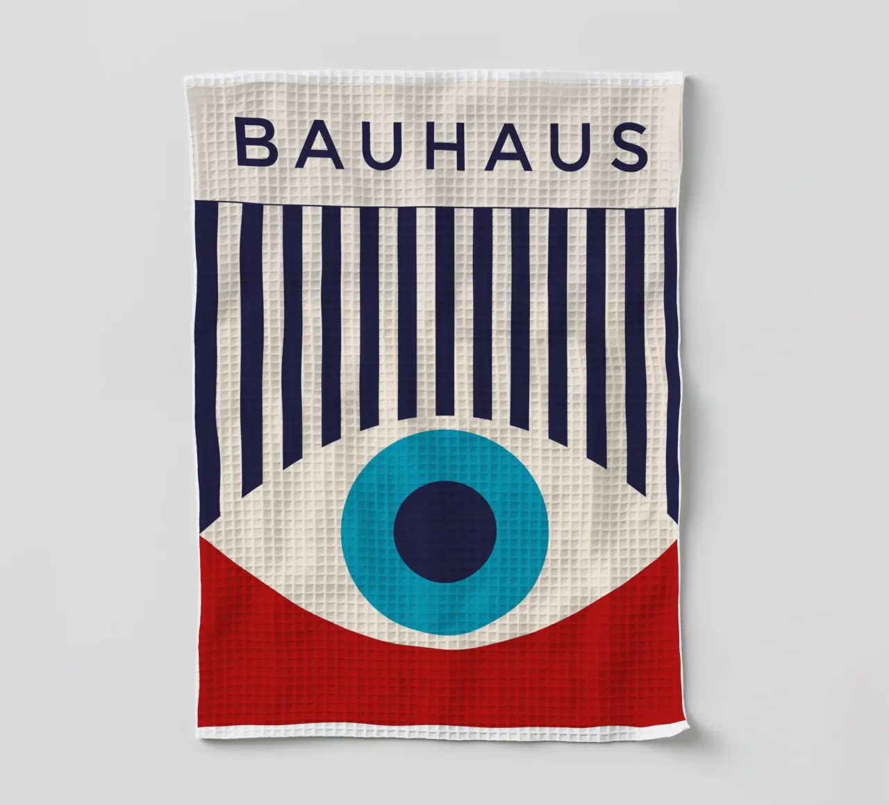 Bauhaus 1919 - Design abstrait de l'œil, graphisme moderne torchon de Whole©