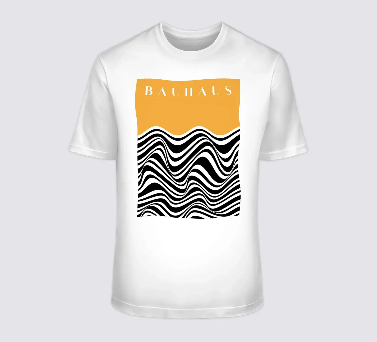 Onde Bauhaus - Design astratto in bianco e nero t-shirt da Whole©