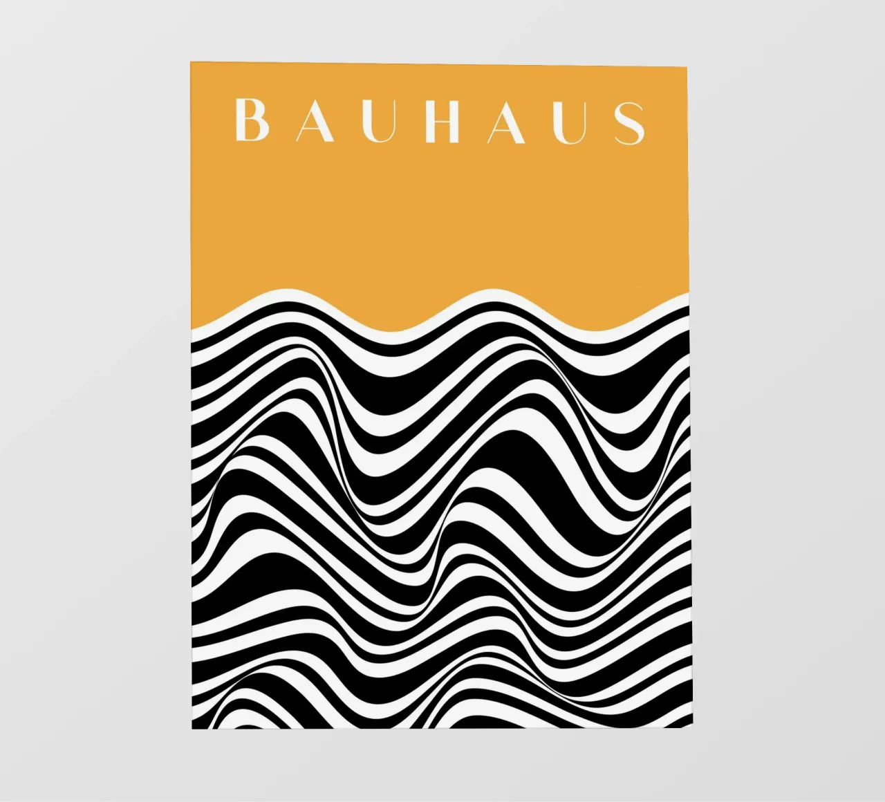 Onde Bauhaus - Design astratto in bianco e nero pellicola backlit da Whole©