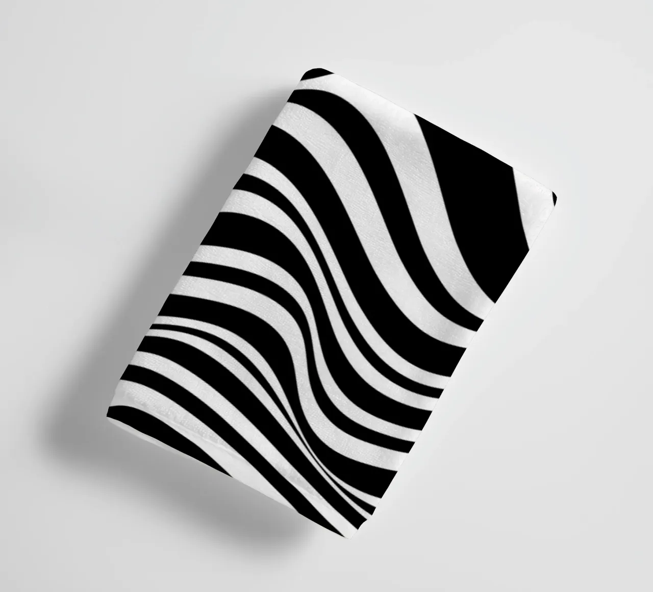 Onde Bauhaus - Design astratto in bianco e nero asciugamano da bagno da Whole©