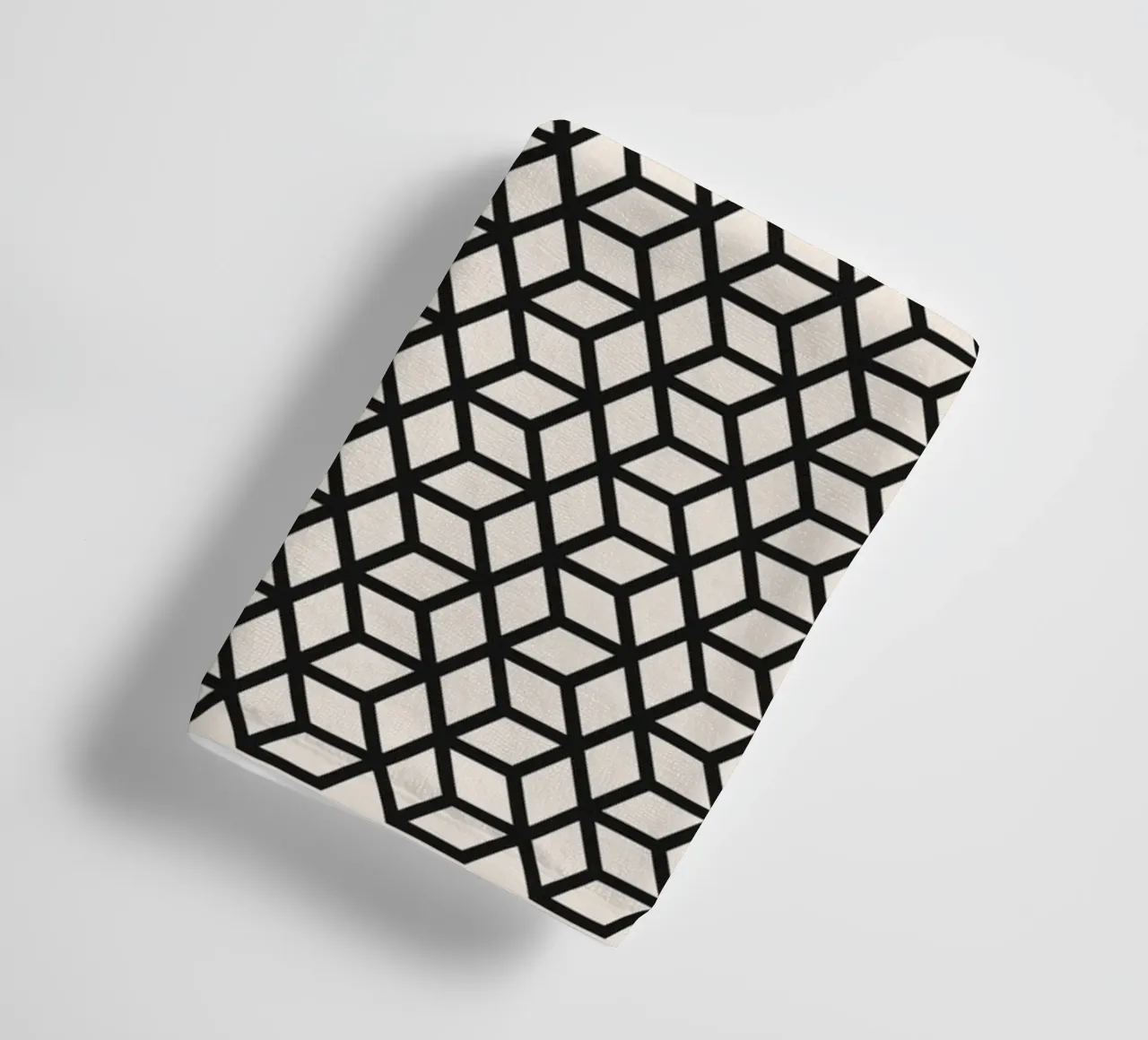 Bauhaus 1919 - Geometric cube pattern towel by Whole©