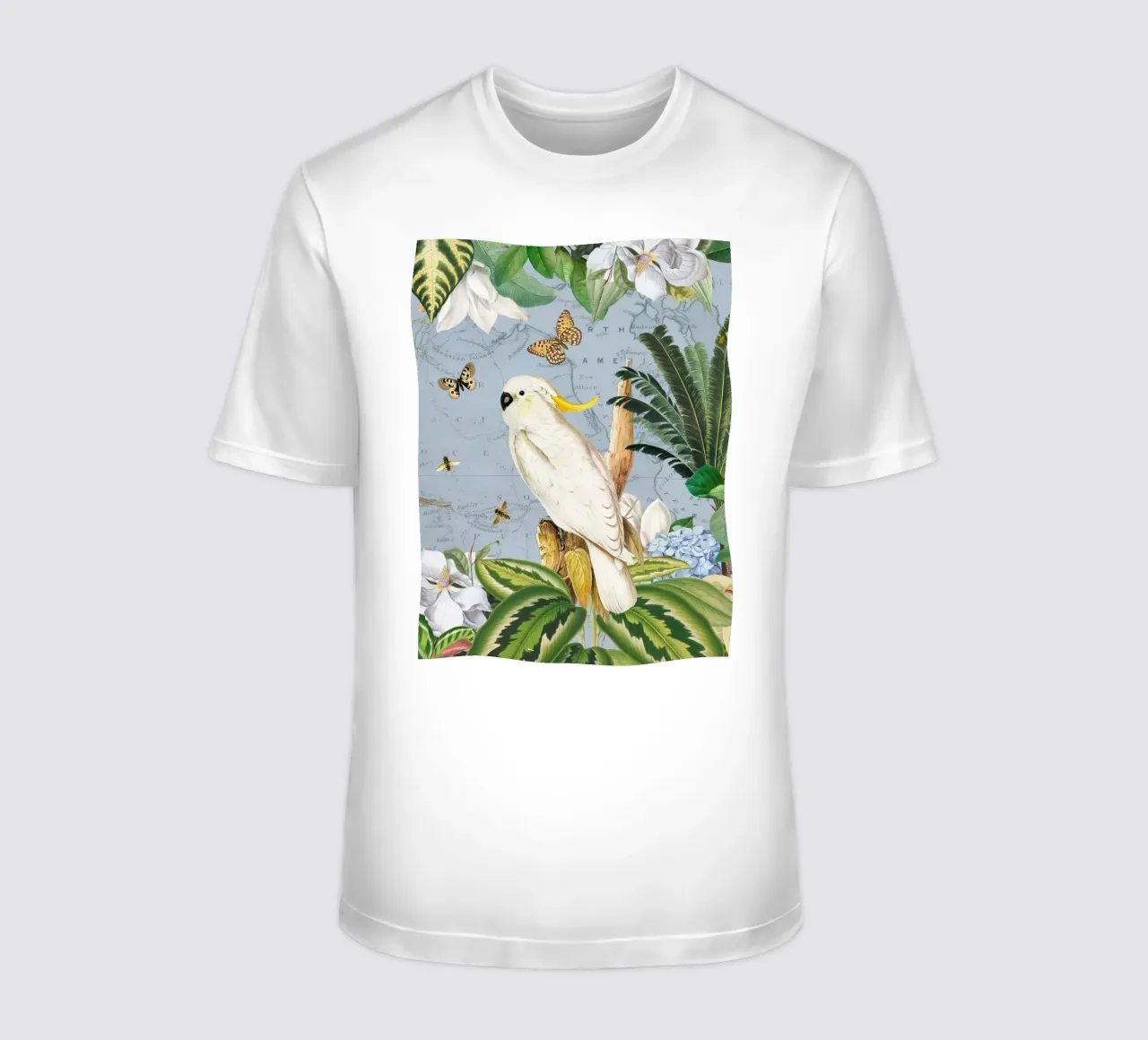 Cacatua bianchi Vita selvatica tropicale esotica della giungla 2 t-shirt da Vintage World - Uta Naumann