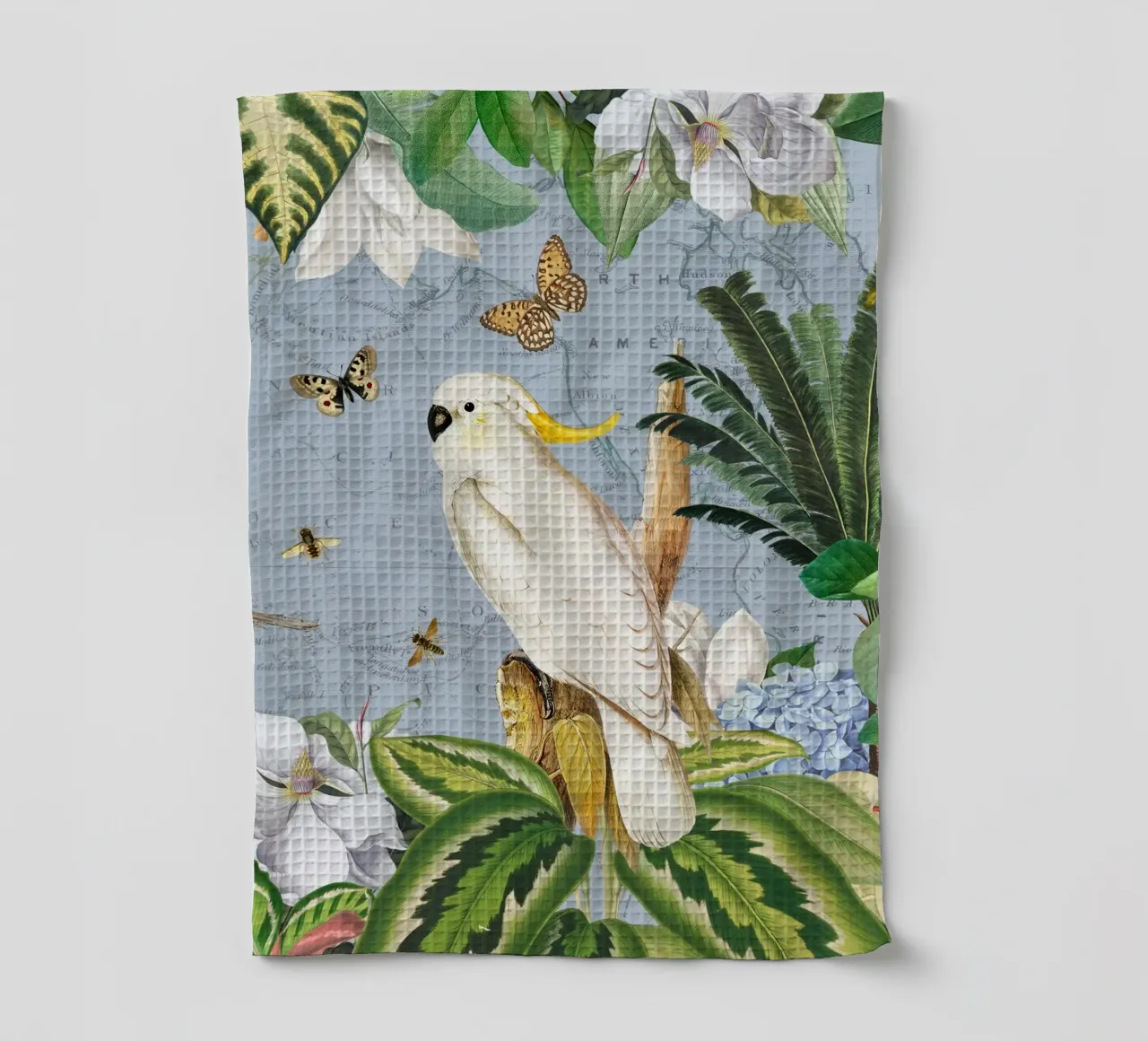 Cacatua bianchi Vita selvatica tropicale esotica della giungla 2 canovaccio da cucina da Vintage World - Uta Naumann