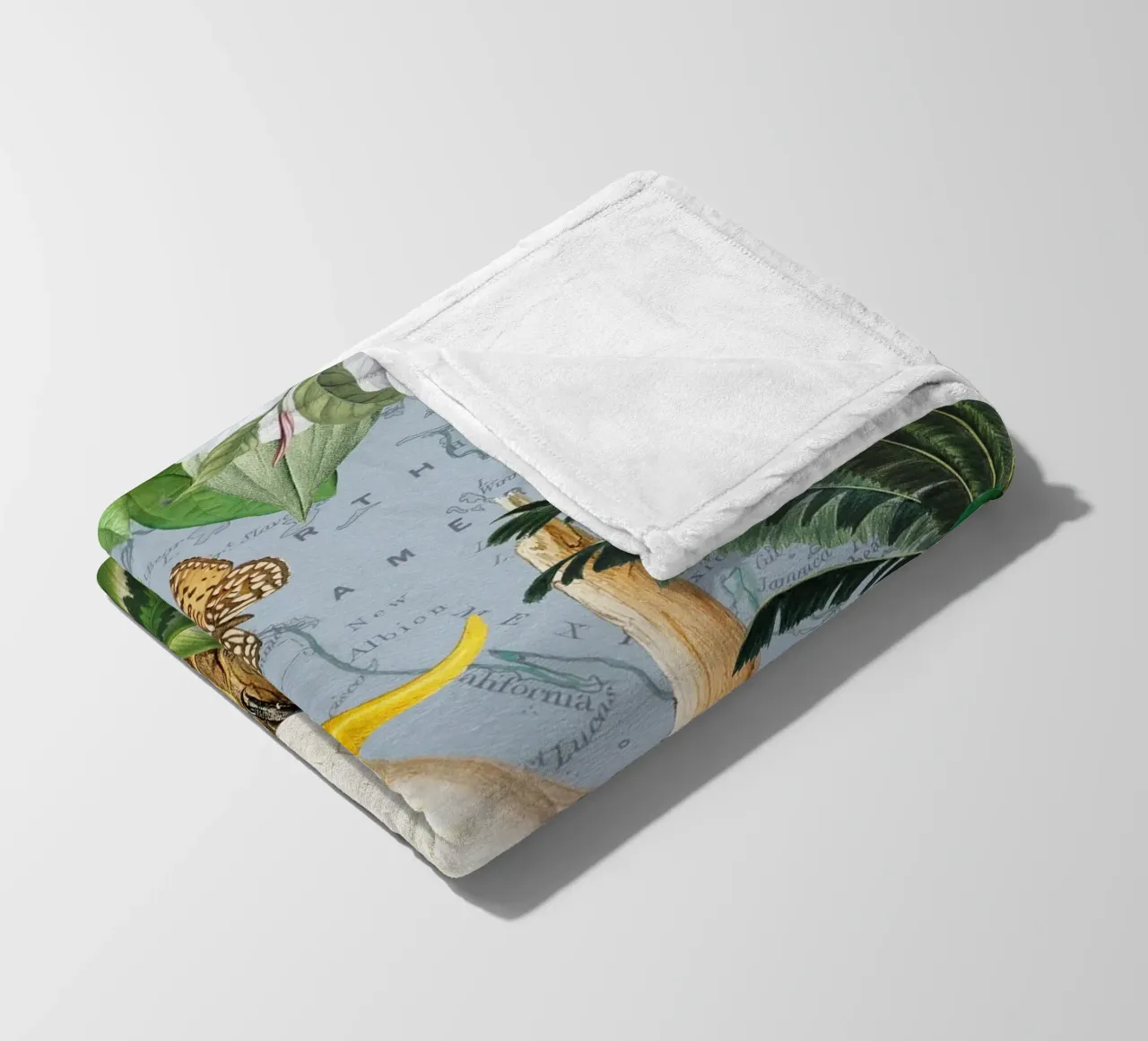 Cacatua bianchi Vita selvatica tropicale esotica della giungla 2 coperta in pile da Vintage World - Uta Naumann