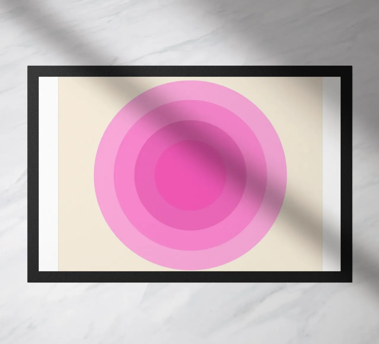 Bauhaus 1919 - Cerchi rosa, design moderno zerbino da Whole©